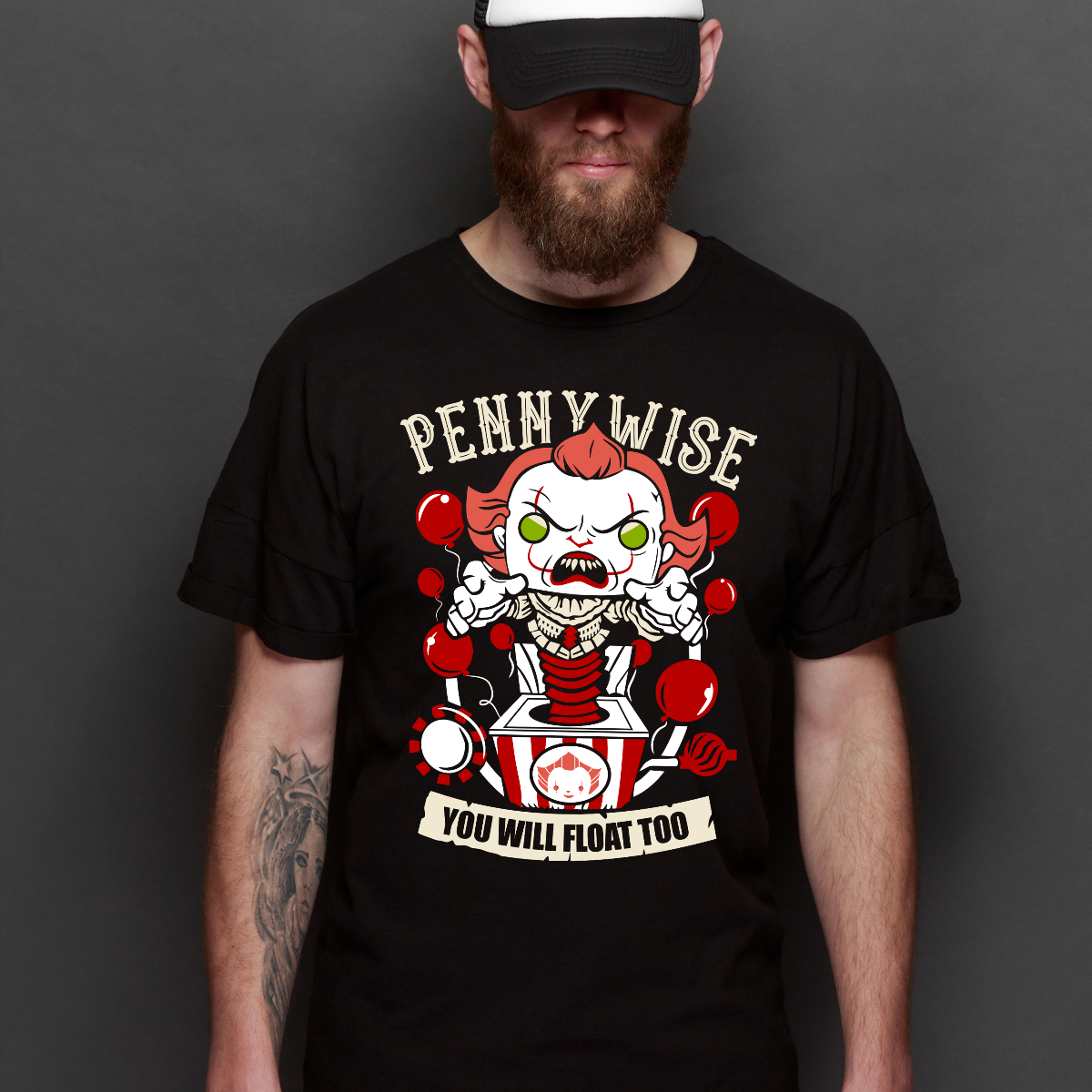 Funko Pop! IT Pennywise T-Shirt Horror Movie Tee