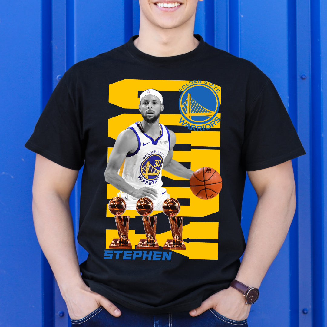 Stephen Curry NBA T-Shirt Sport Athlete Family Tee