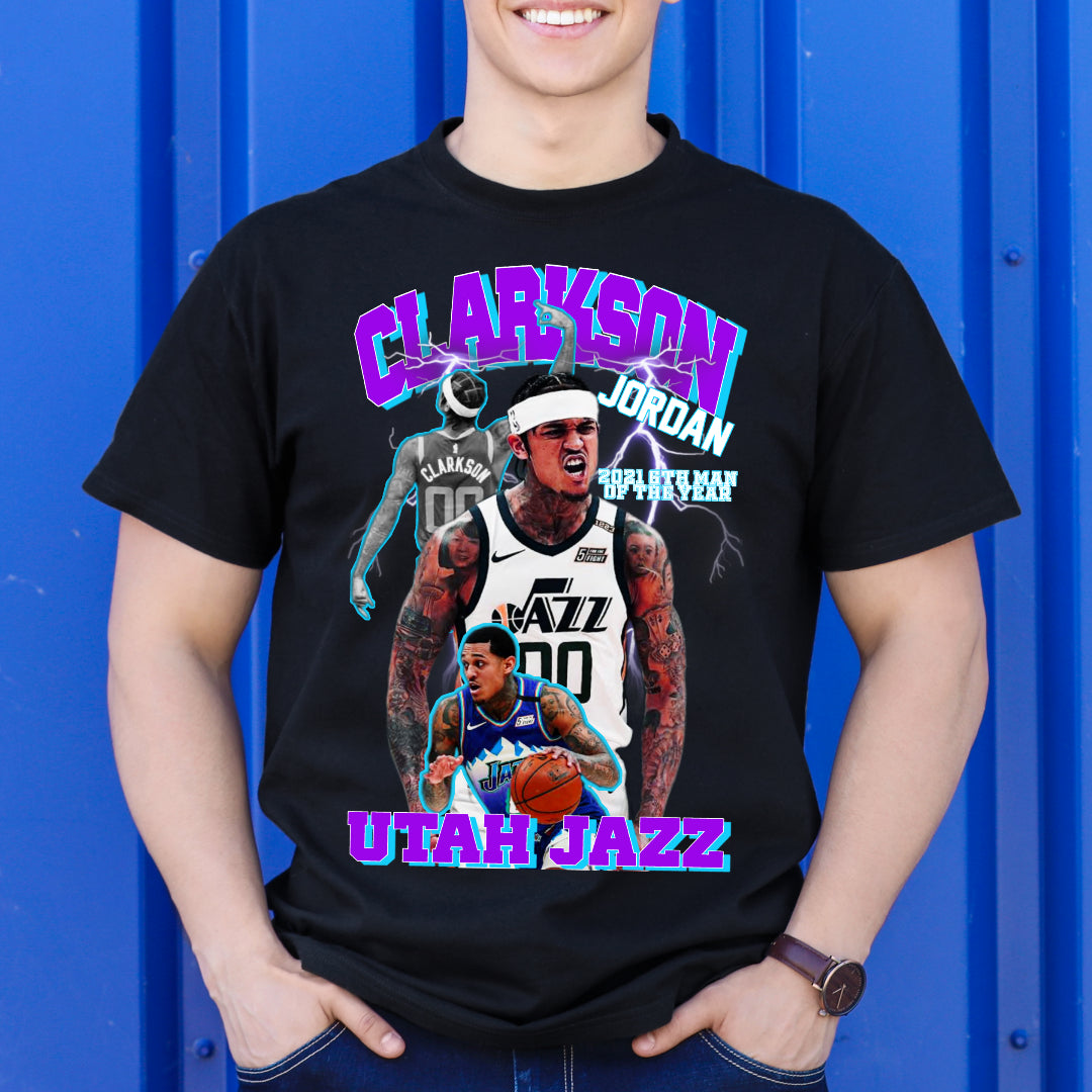 Jordan Clarkson NBA T-Shirt Sport Athlete Family Tee