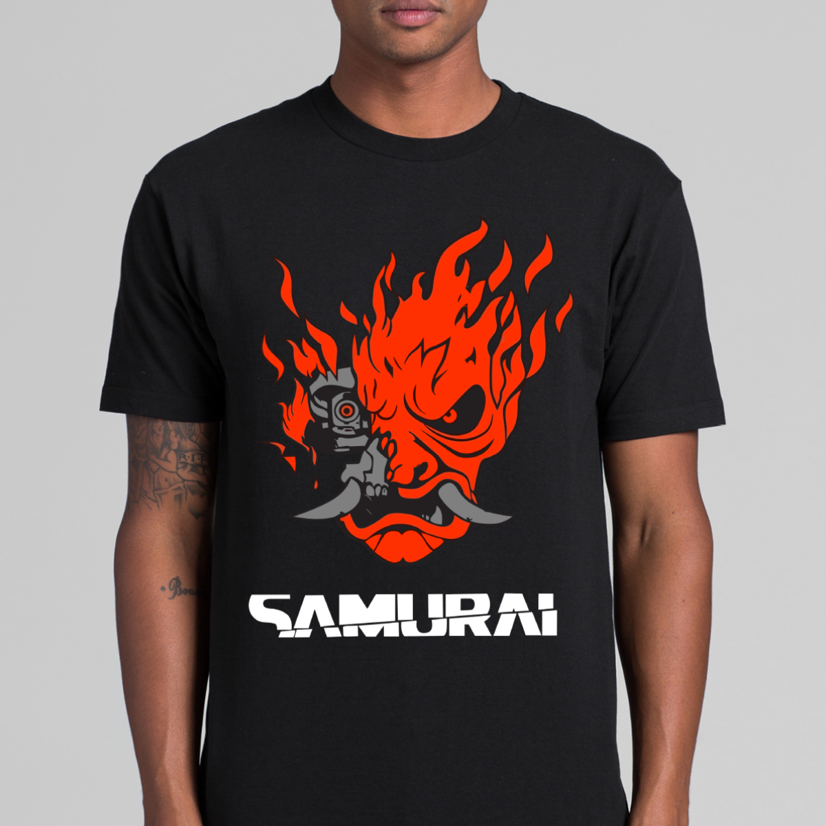 Cyberpunk Samurai T-shirt Japanese Anime
