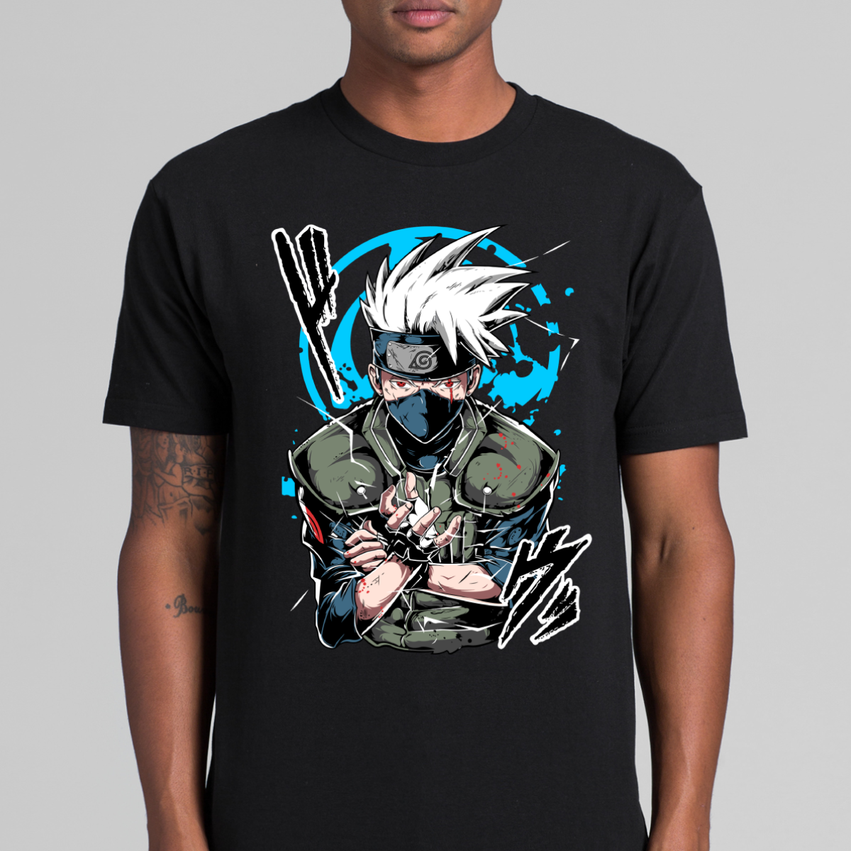 Naruto Kakashi Hatake V5 T-shirt Japanese Anime Tee