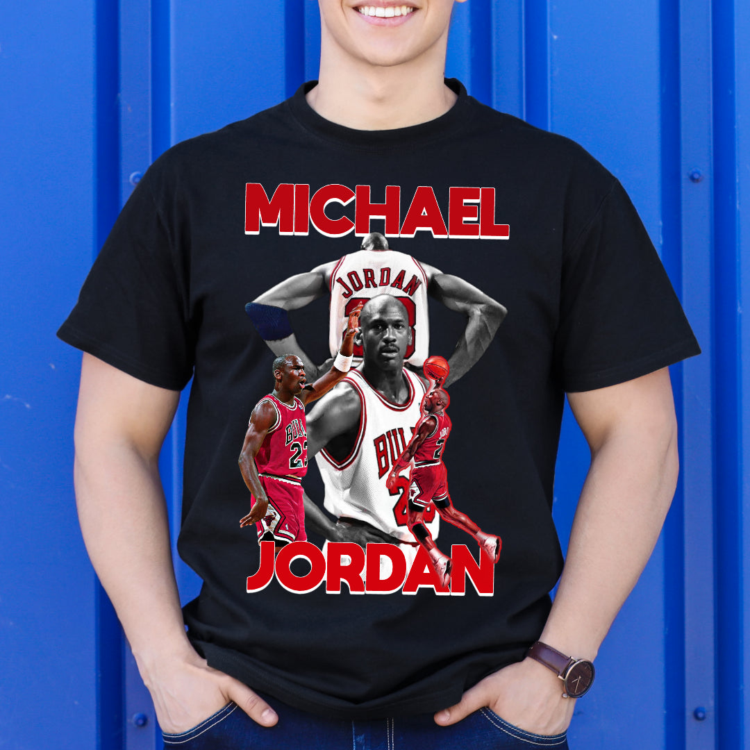 Michael Jordan NBA T-Shirt Sport Athlete Family Tee