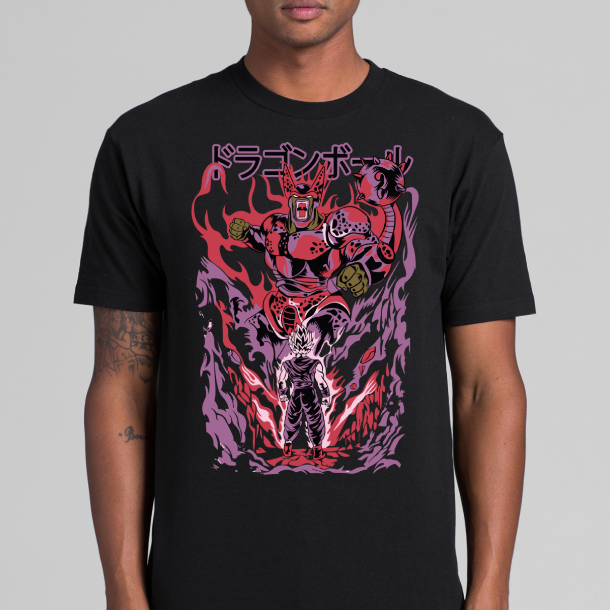 Dragon Ball Z Goku vs Cell T-Shirt Japanese Anime Tee