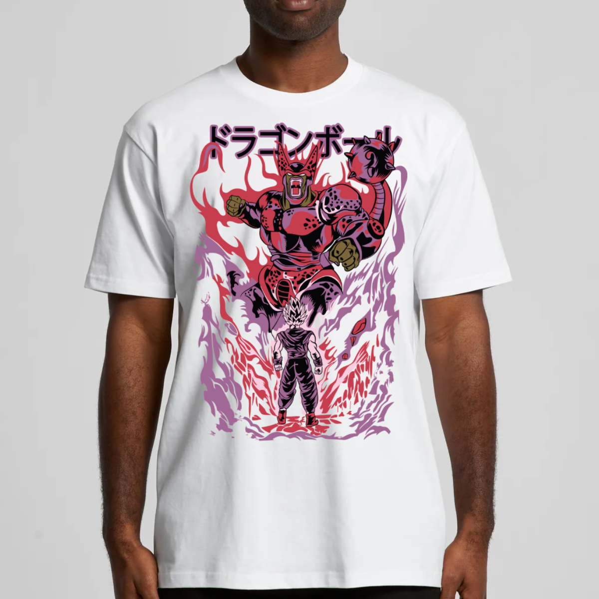 Dragon Ball Z Goku vs Cell T-Shirt Japanese Anime Tee