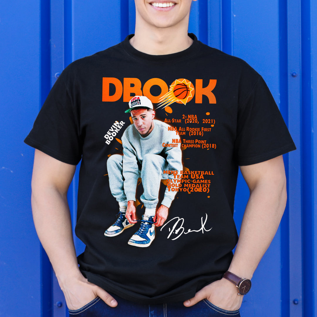 Devin Booker NBA T-Shirt Sport Athlete Family Tee