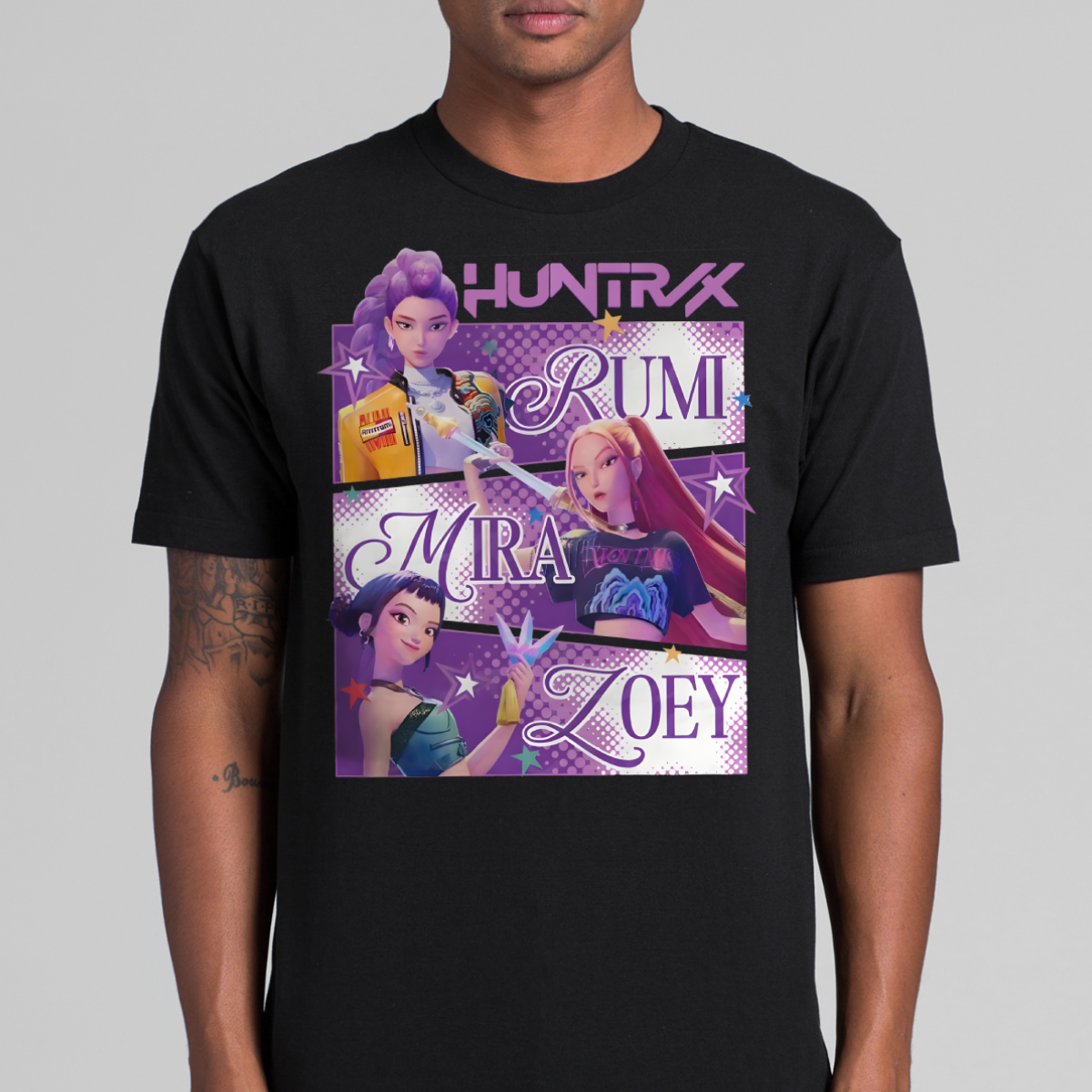 K-pop Demon Hunters Huntrix V8 T-shirt Animation Movie Tee