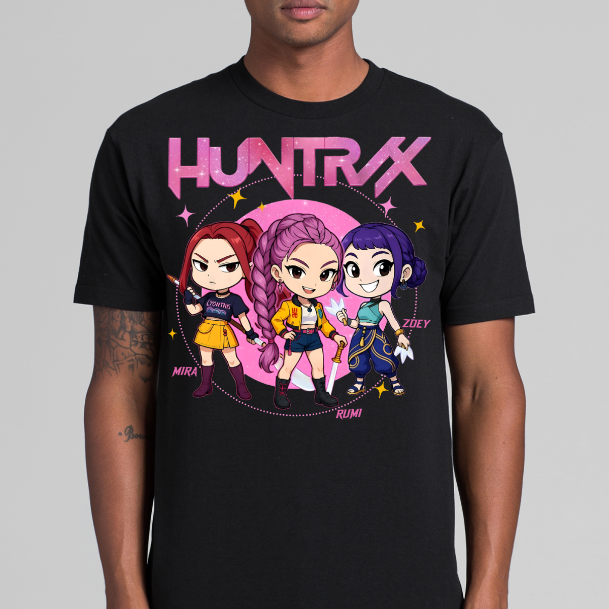 K-pop Demon Hunters Huntrix V9 T-shirt Animation Movie Tee