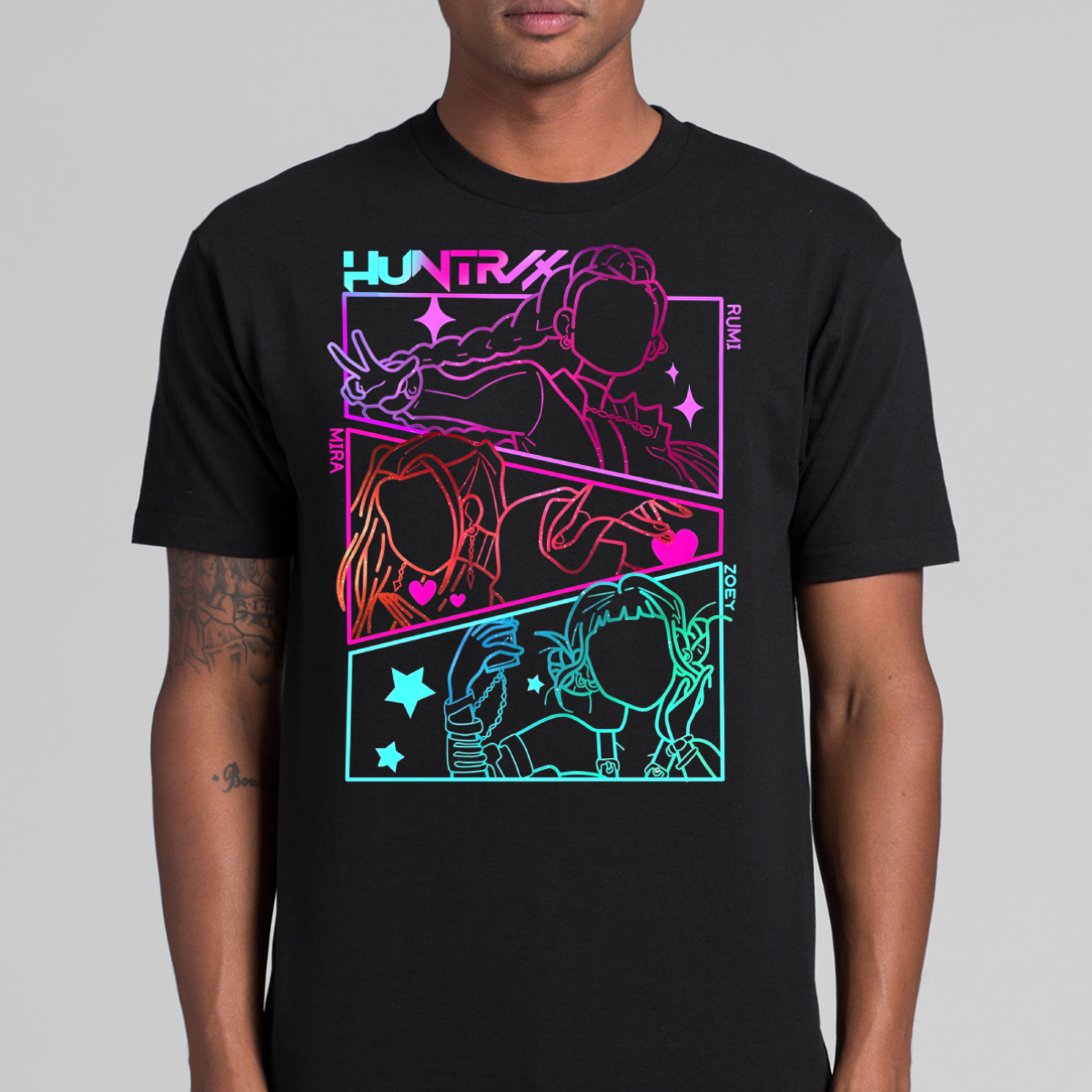 K-pop Demon Hunters Huntrix V10 T-shirt Animation Movie Tee