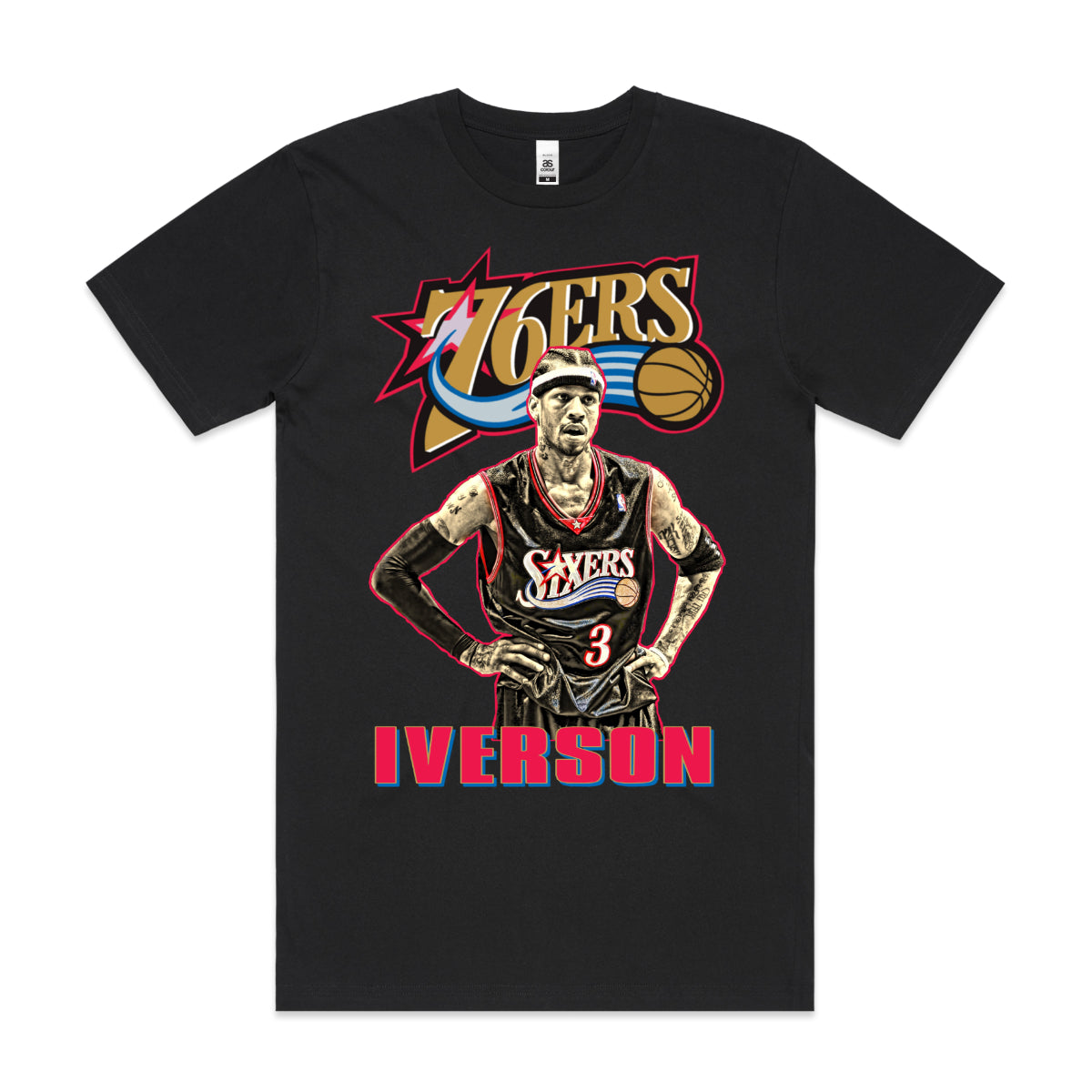 Allen Iverson NBA T-Shirt Sport Athlete Family Tee