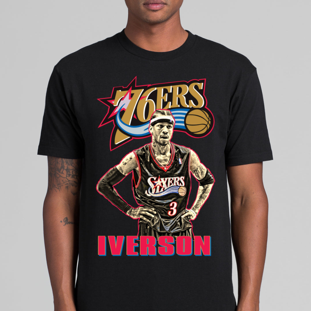 Allen Iverson NBA T-Shirt Sport Athlete Family Tee