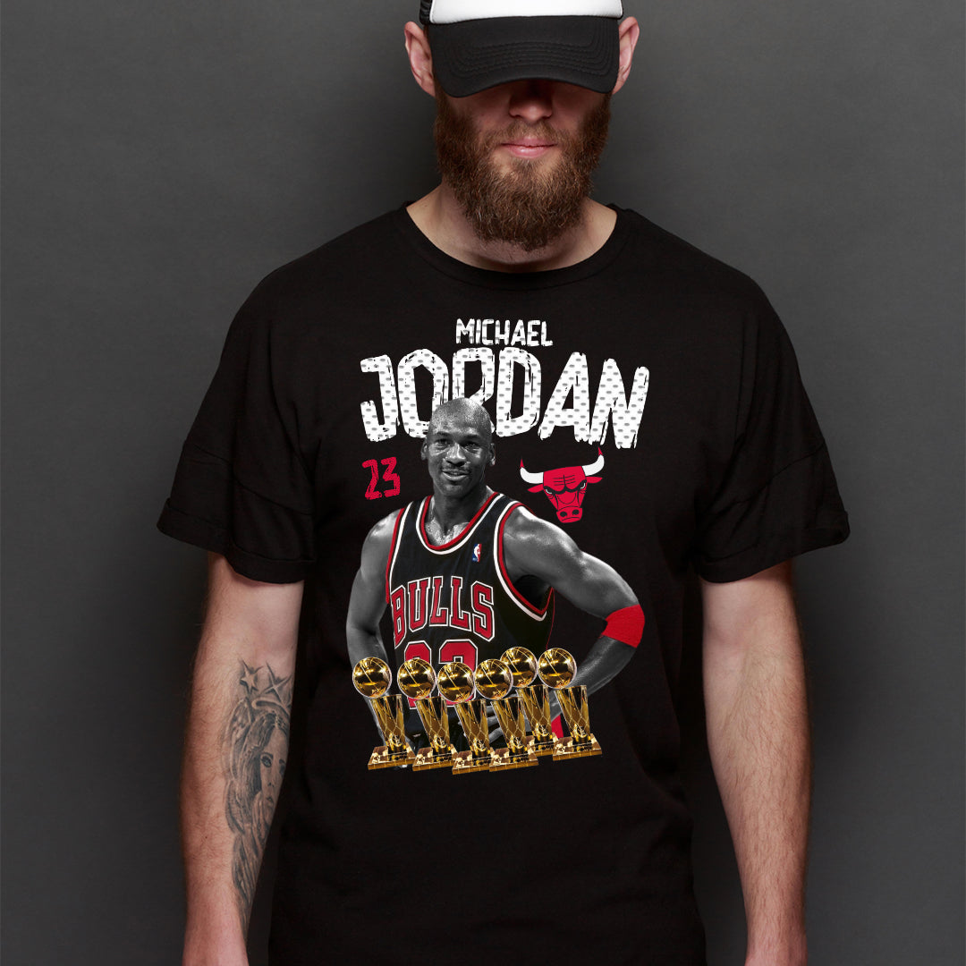 Michael Jordan V2 NBA T-Shirt Sport Athlete Family Tee