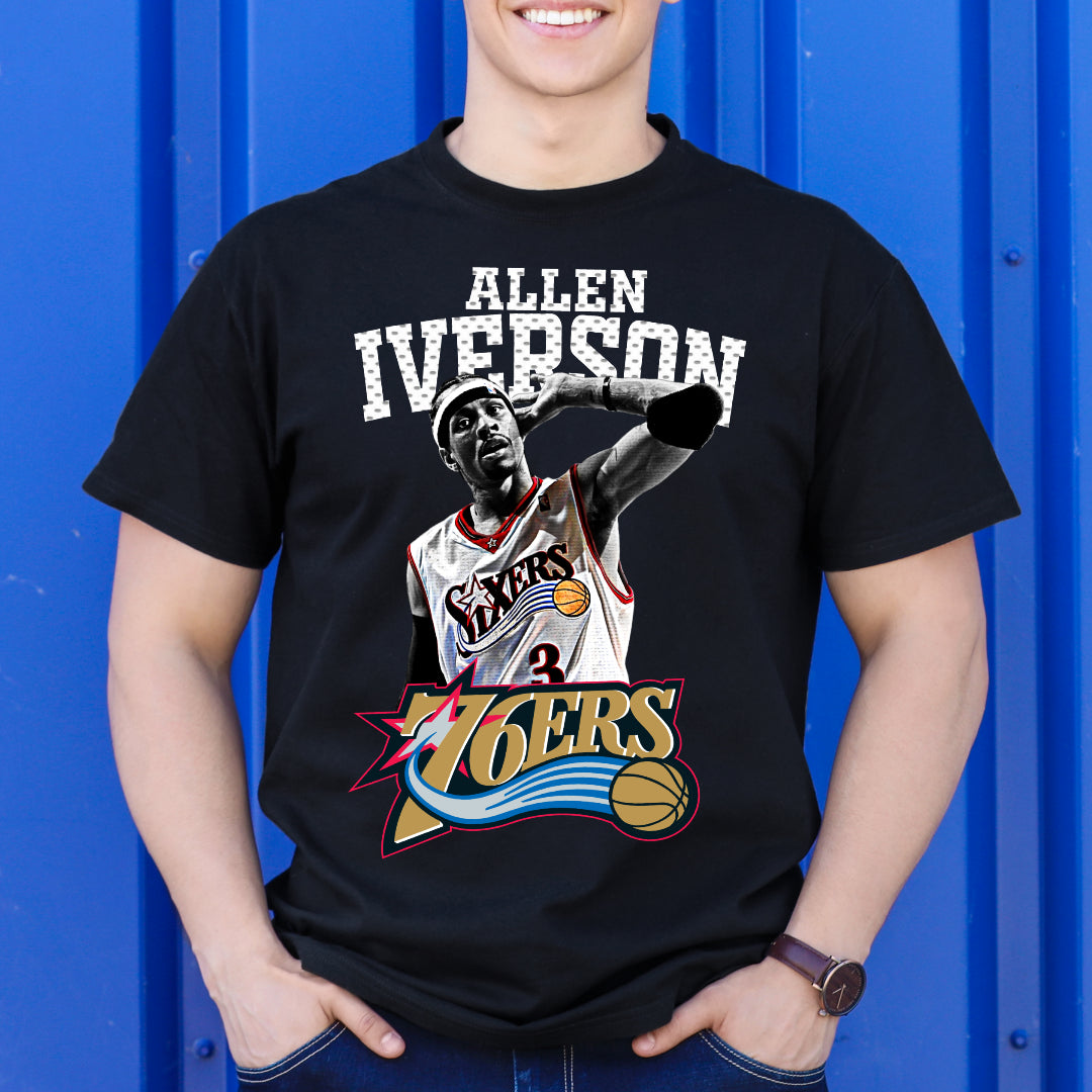 Allen Iverson V2 NBA T-Shirt Sport Athlete Family Tee
