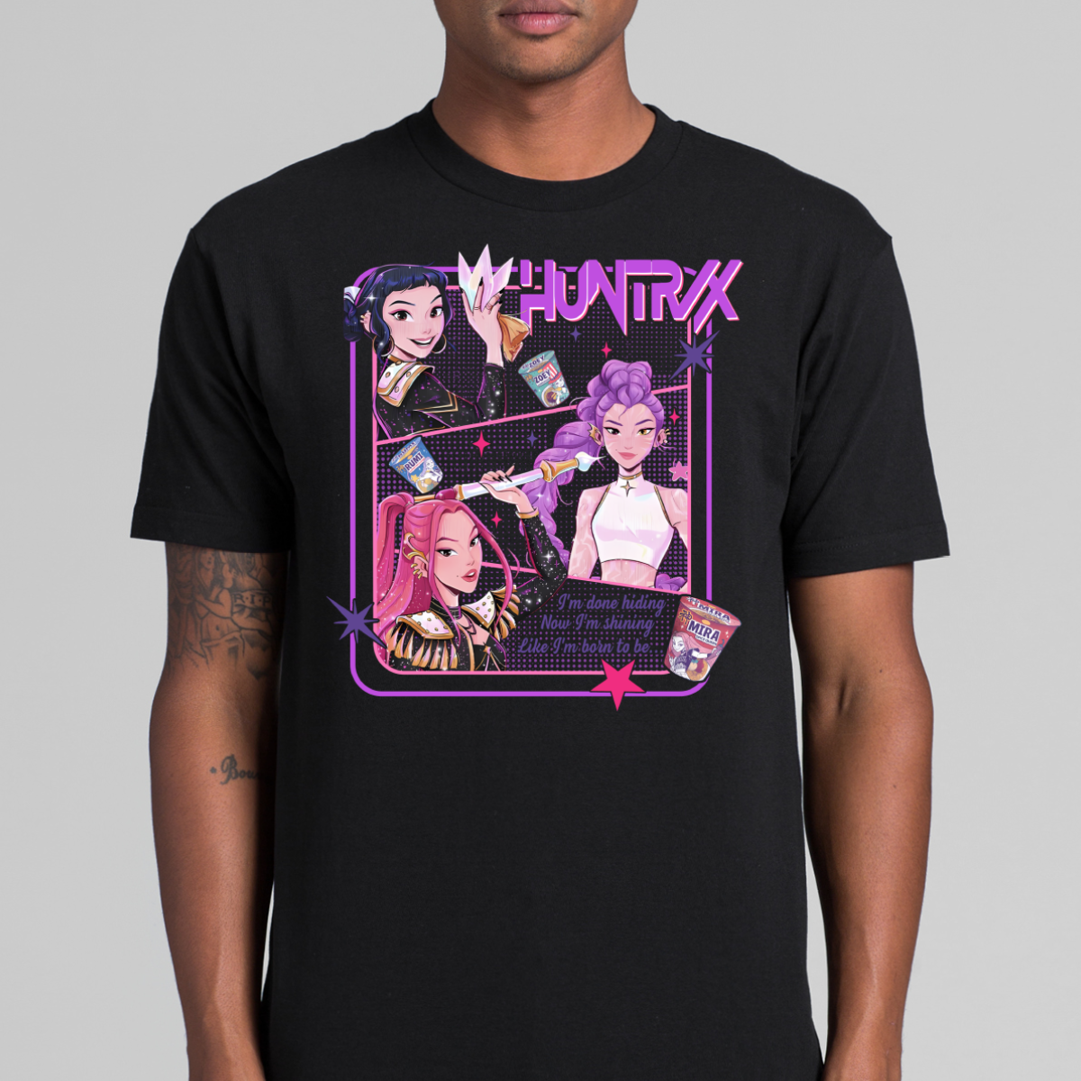 K-pop Demon Hunters Huntrix V12 T-shirt Animation Movie Tee