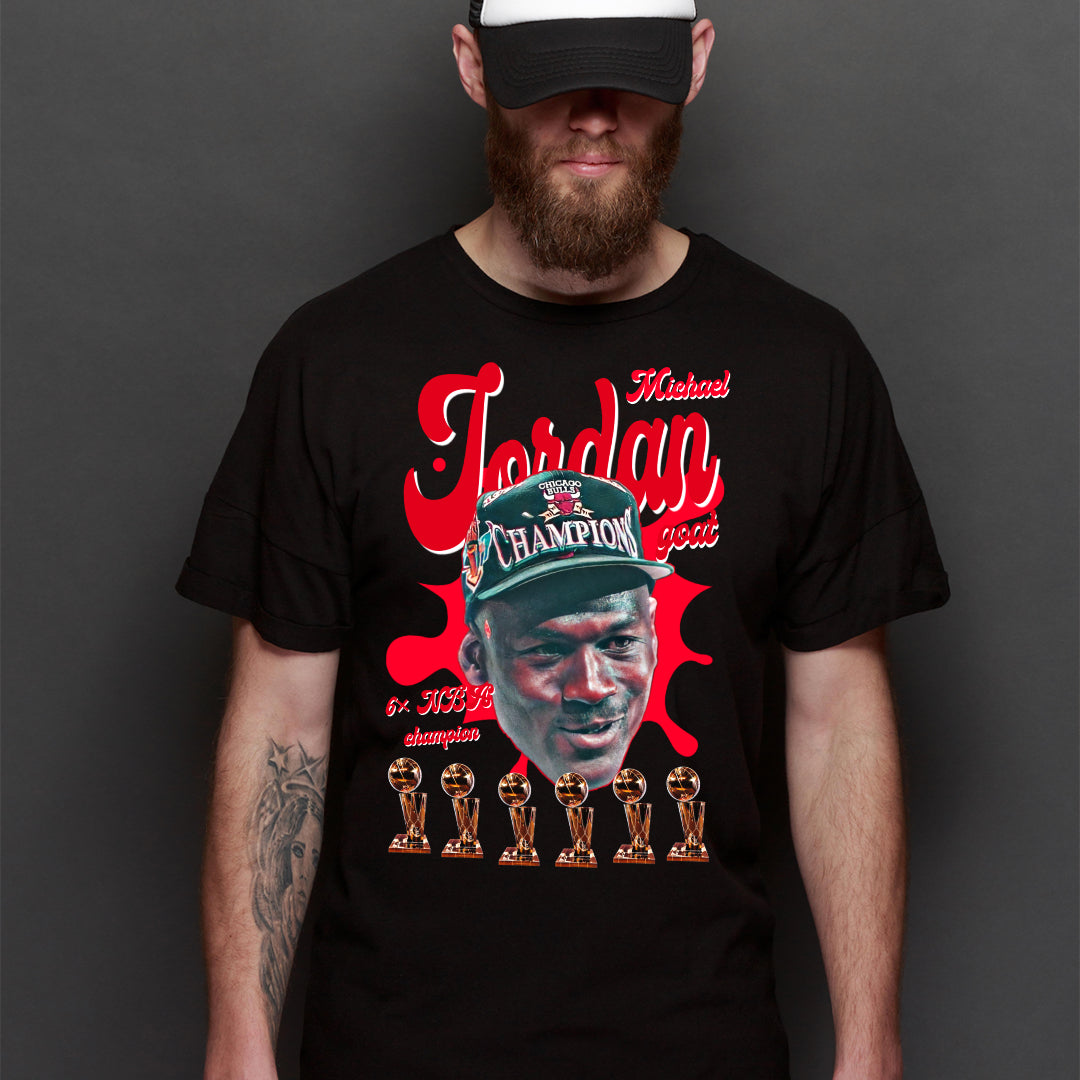 Michael Jordan V4 NBA T-Shirt Sport Athlete Family Tee