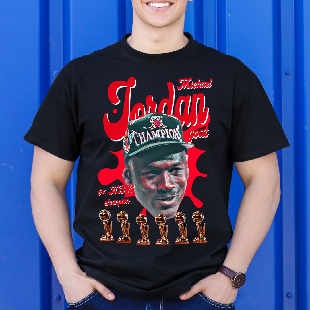 Michael Jordan V4 NBA T-Shirt Sport Athlete Family Tee