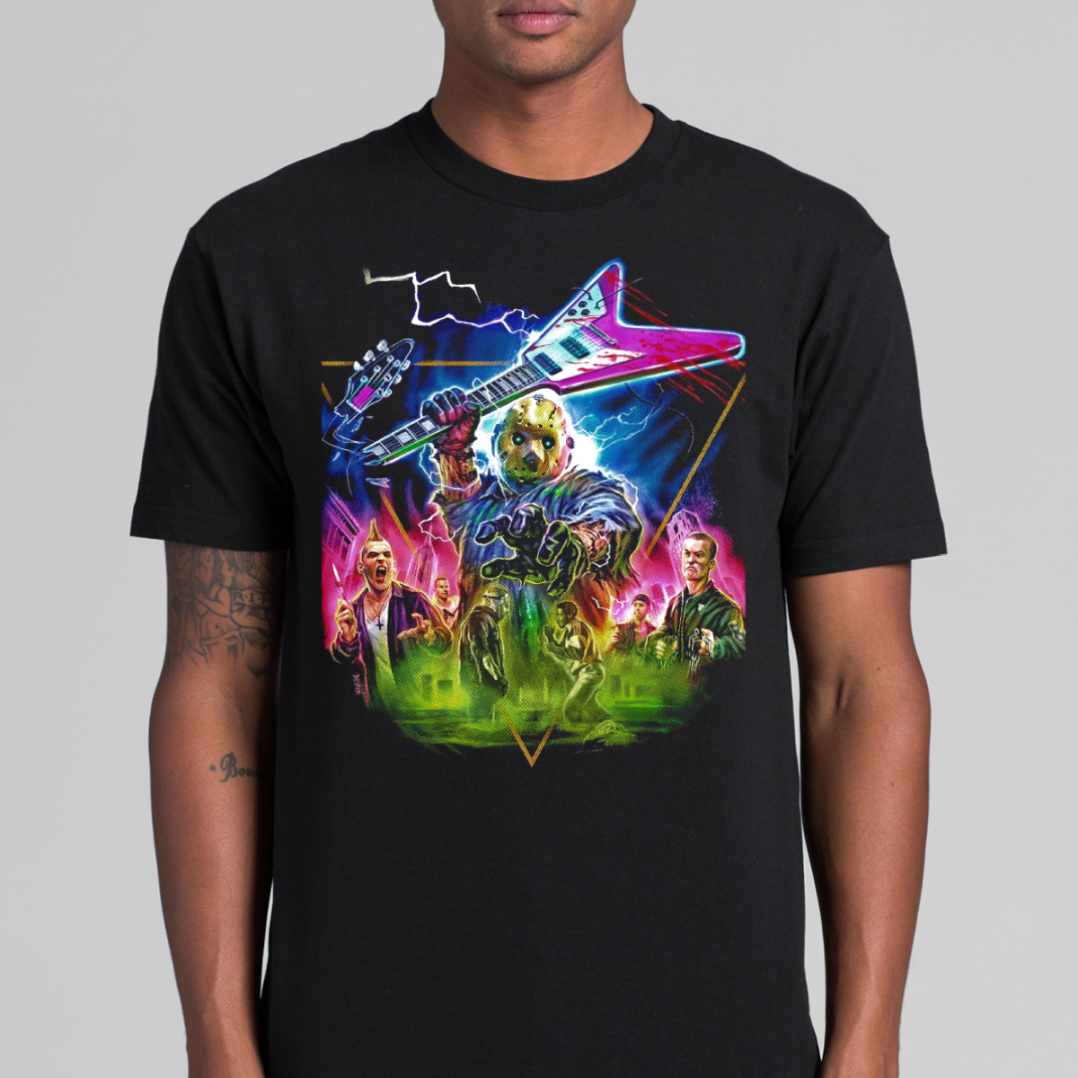 Jason Friday The 13th V4 Horror Movie T-Shirt Tee