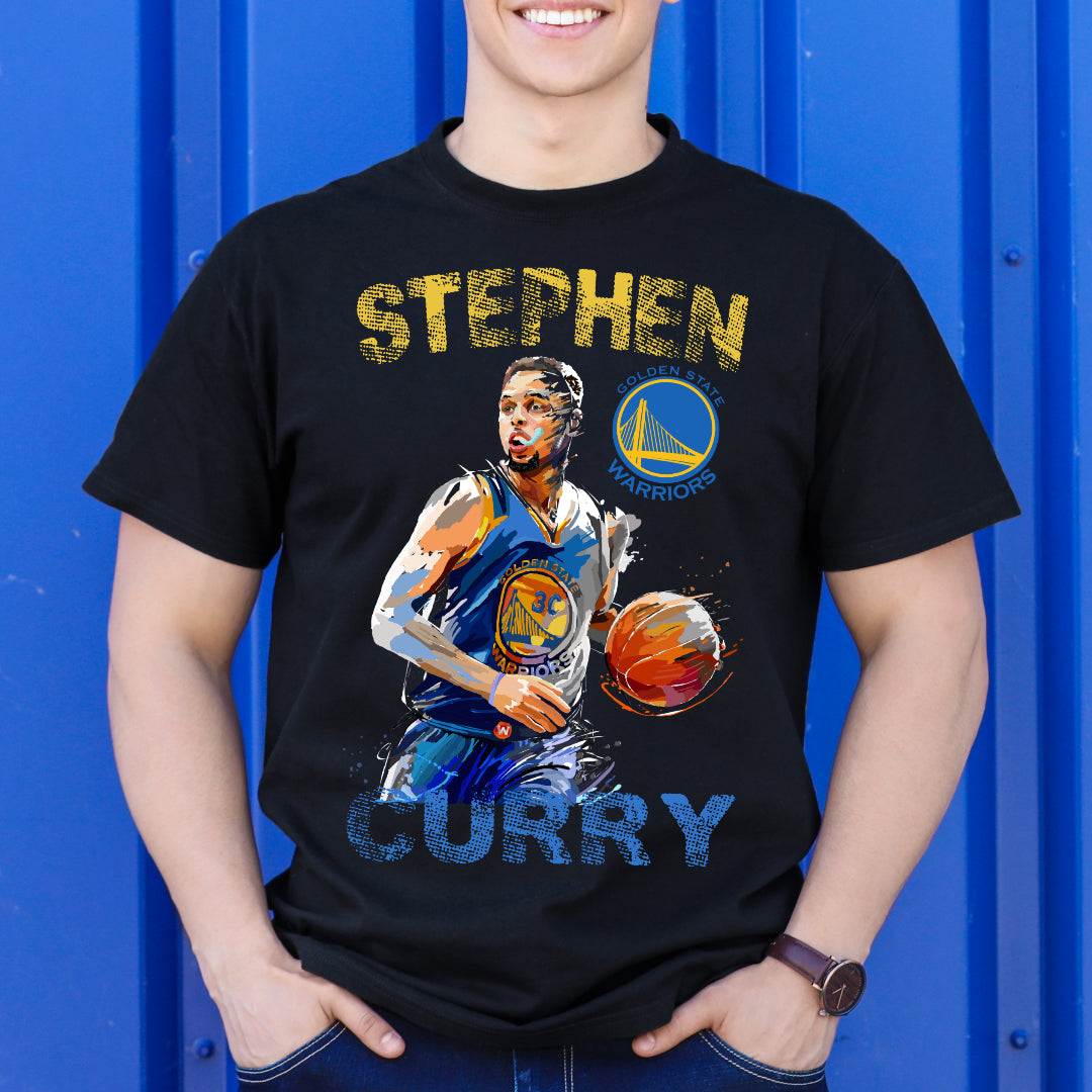 Stephen Curry V4 NBA T-Shirt Sport Athlete Family Tee