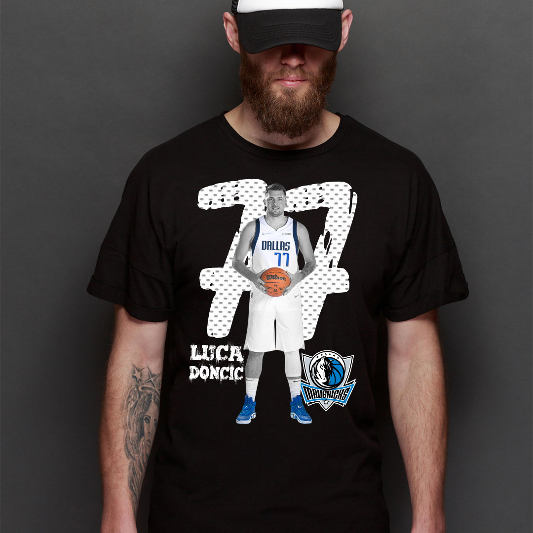 Luka Doncic NBA T-Shirt Sport Athlete Family Tee