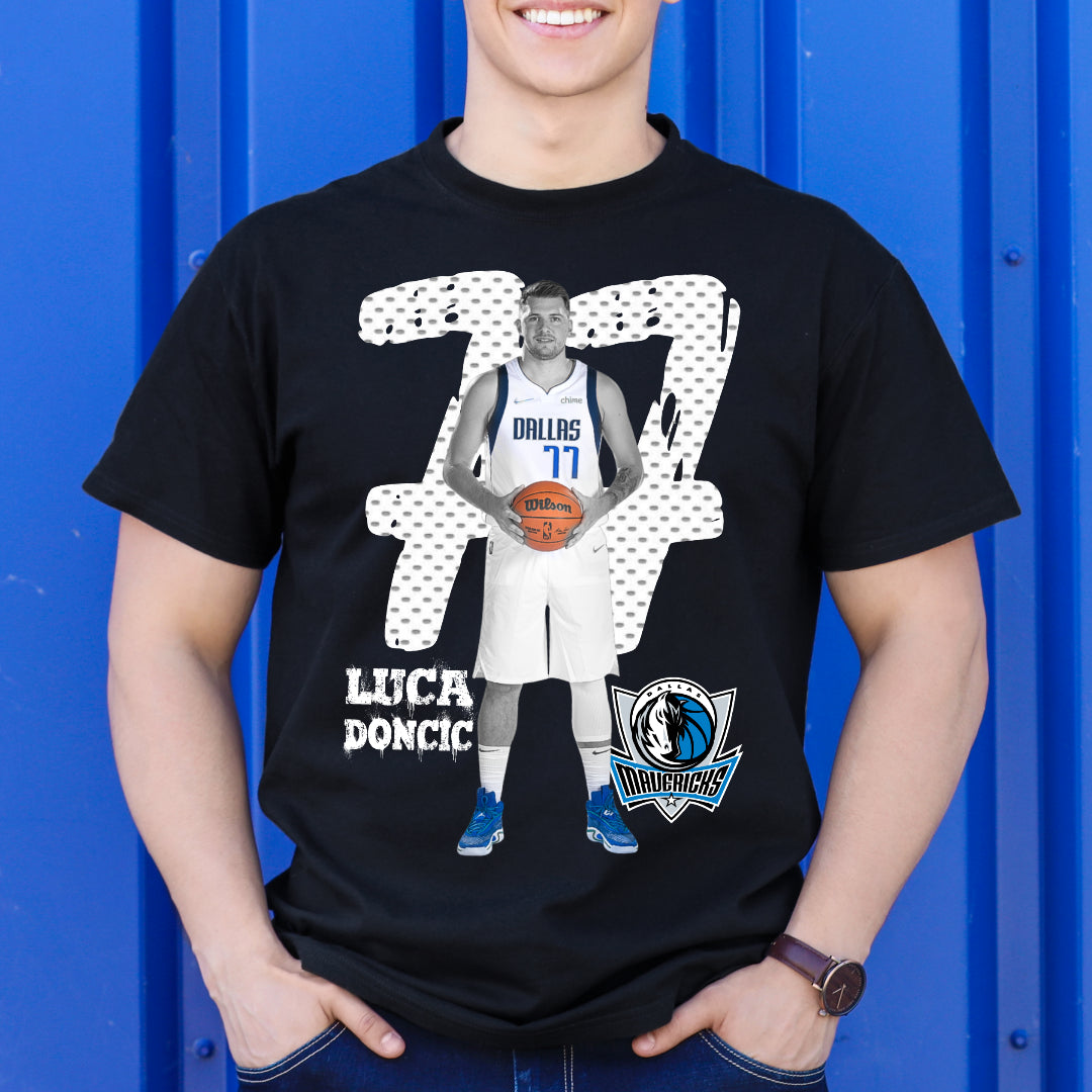 Luka Doncic NBA T-Shirt Sport Athlete Family Tee