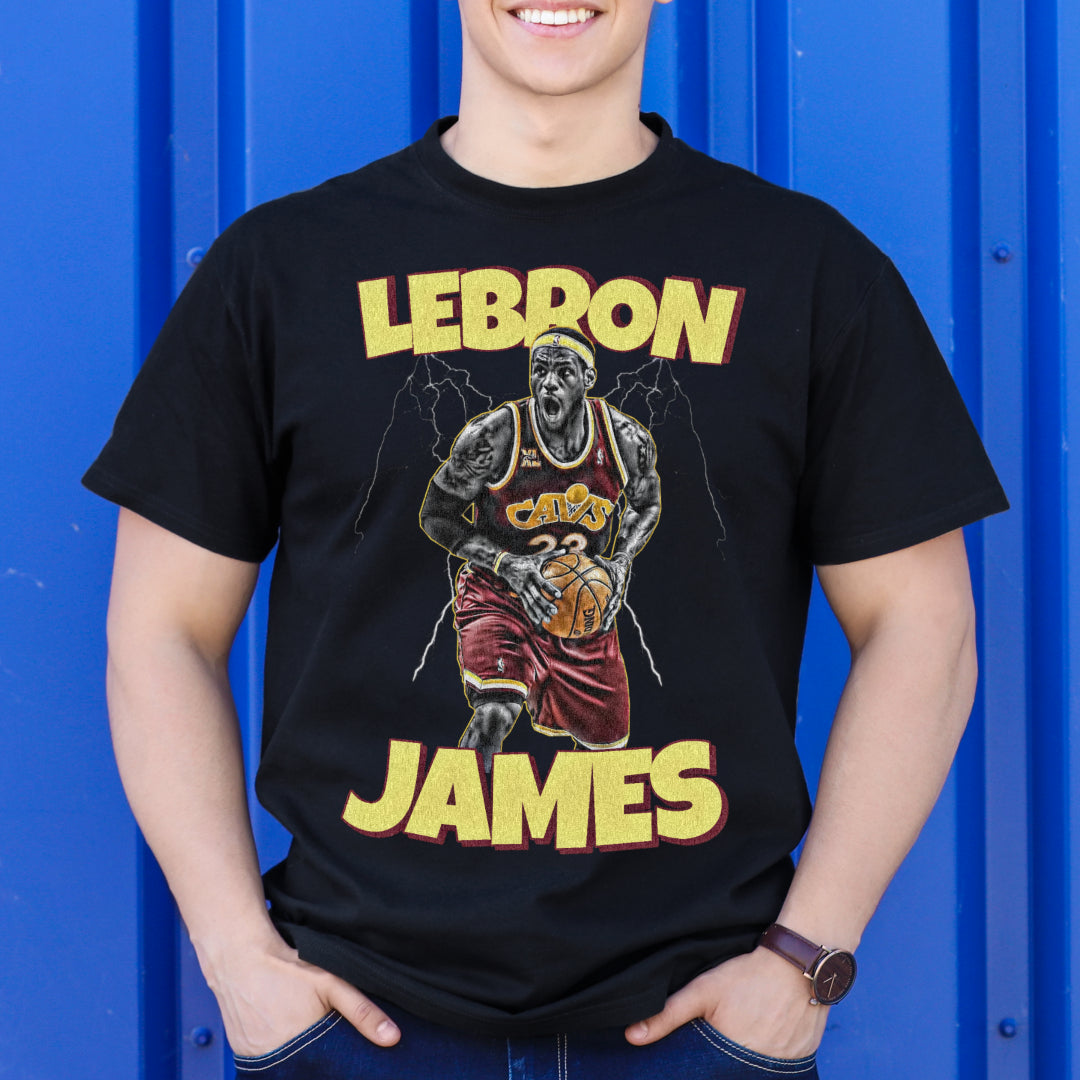 LeBron James V3 NBA T-Shirt Sport Athlete Family Tee