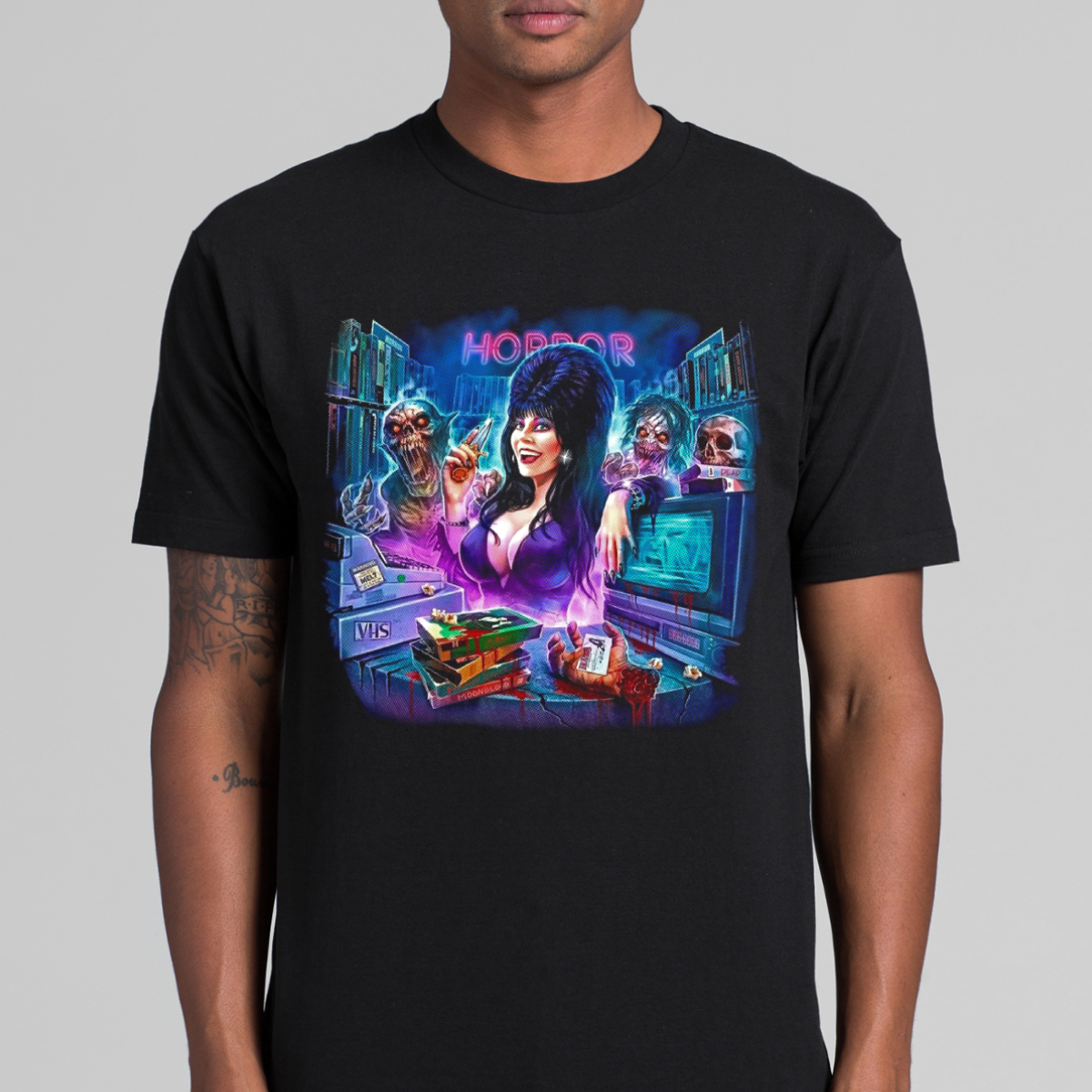 Elvira Mistress Of The Dark Horror Comedy Movie T-Shirt Tee