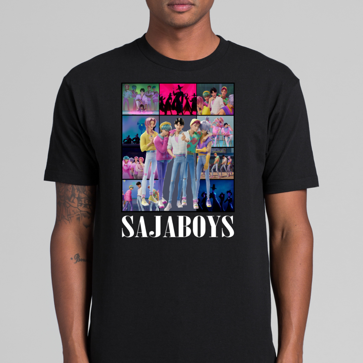 Saja Boys K-pop Demon Hunters V8 T-shirt Animation Movie Tee