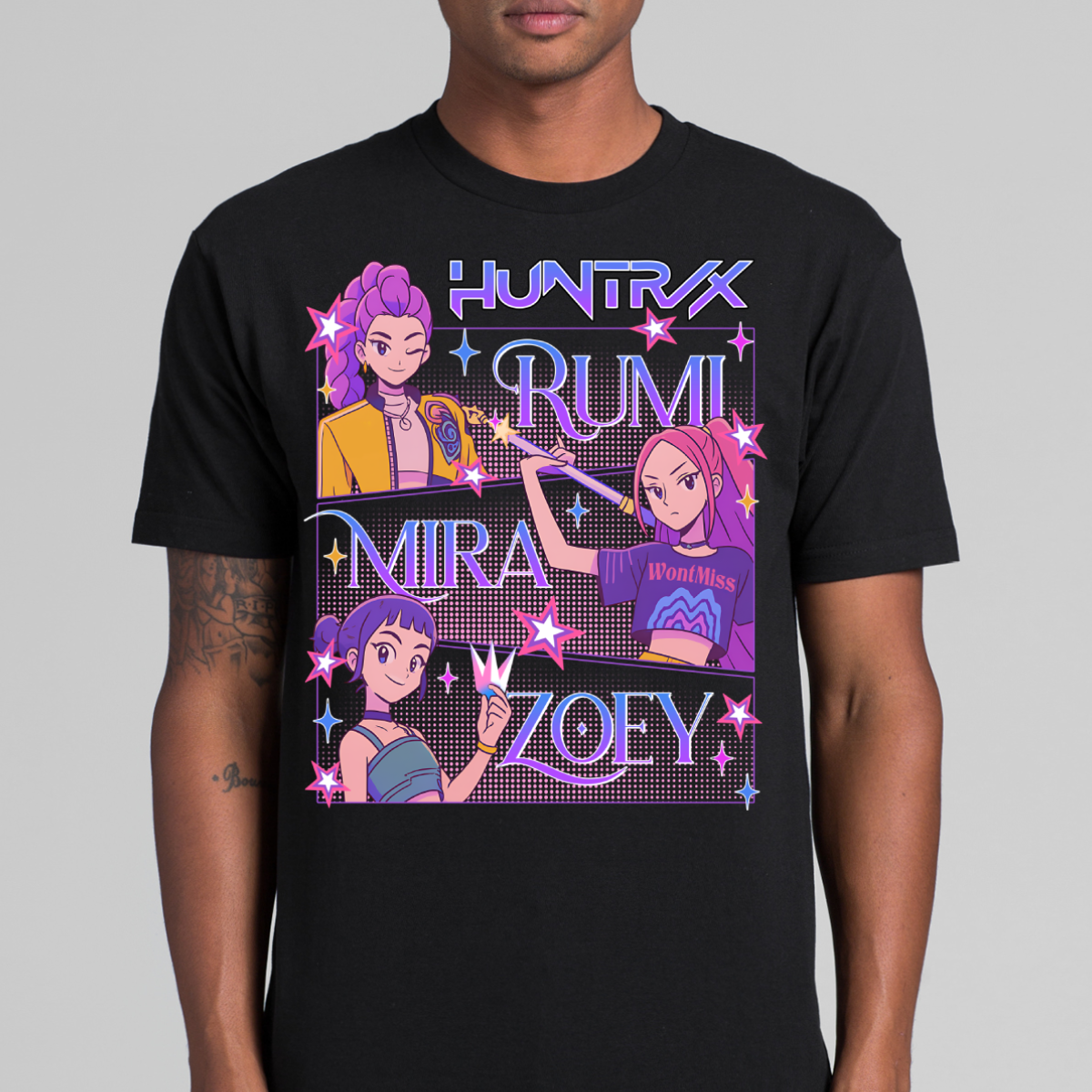 K-pop Demon Hunters Huntrix V15 T-shirt Animation Movie Tee