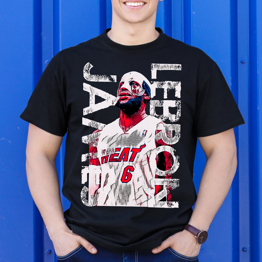 LeBron James V4 NBA T-Shirt Sport Athlete Family Tee