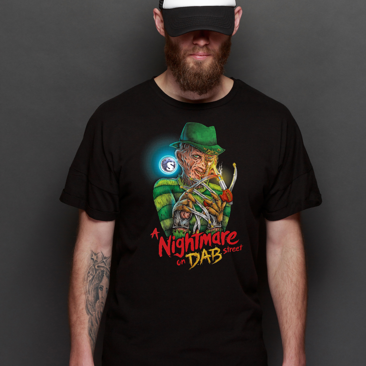 A Nightmare on Elm Street Freddy Krueger V2 Horror Movie T-Shirt Tee