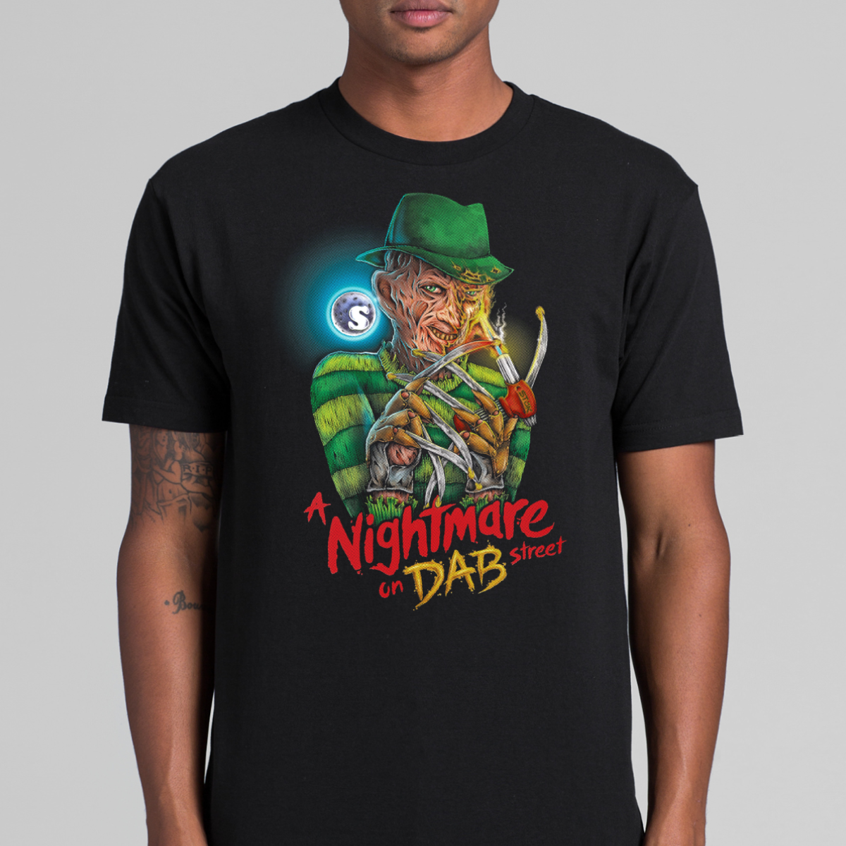 A Nightmare on Elm Street Freddy Krueger V2 Horror Movie T-Shirt Tee
