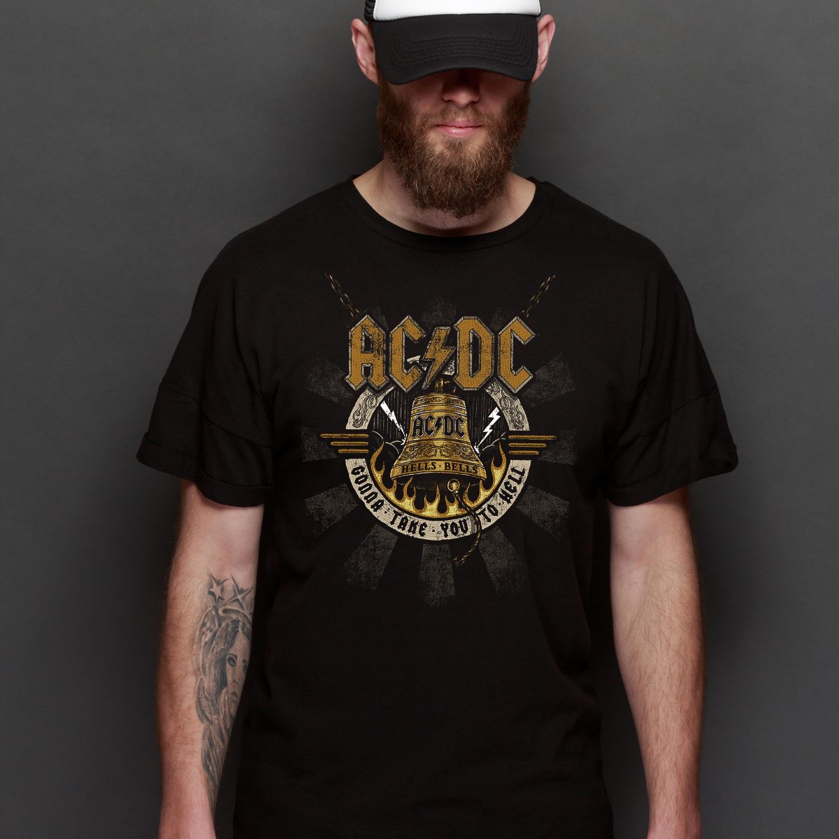 AC/DC V2 T-Shirt Band Family Tee Music Rock And Roll