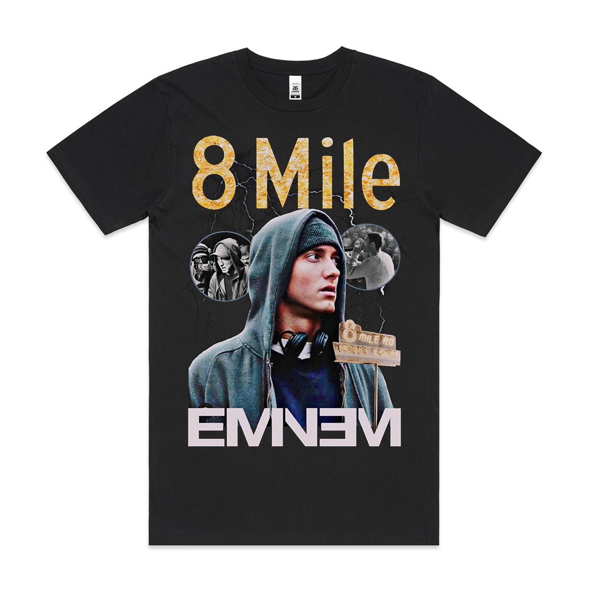 T-shirt in cotone con logo Eminem per bambini/ragazzi T-shirt in cotone con logo Eminem per bambini/ragazzi