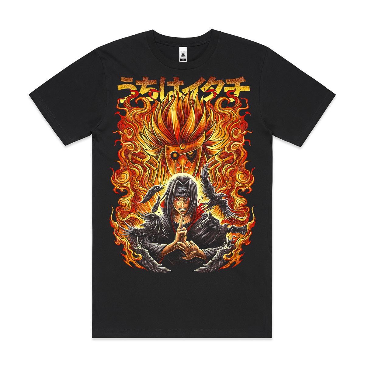 Naruto Itachi Uchiha Ver2 T-Shirt Cotton Block Tee Japanese Anime