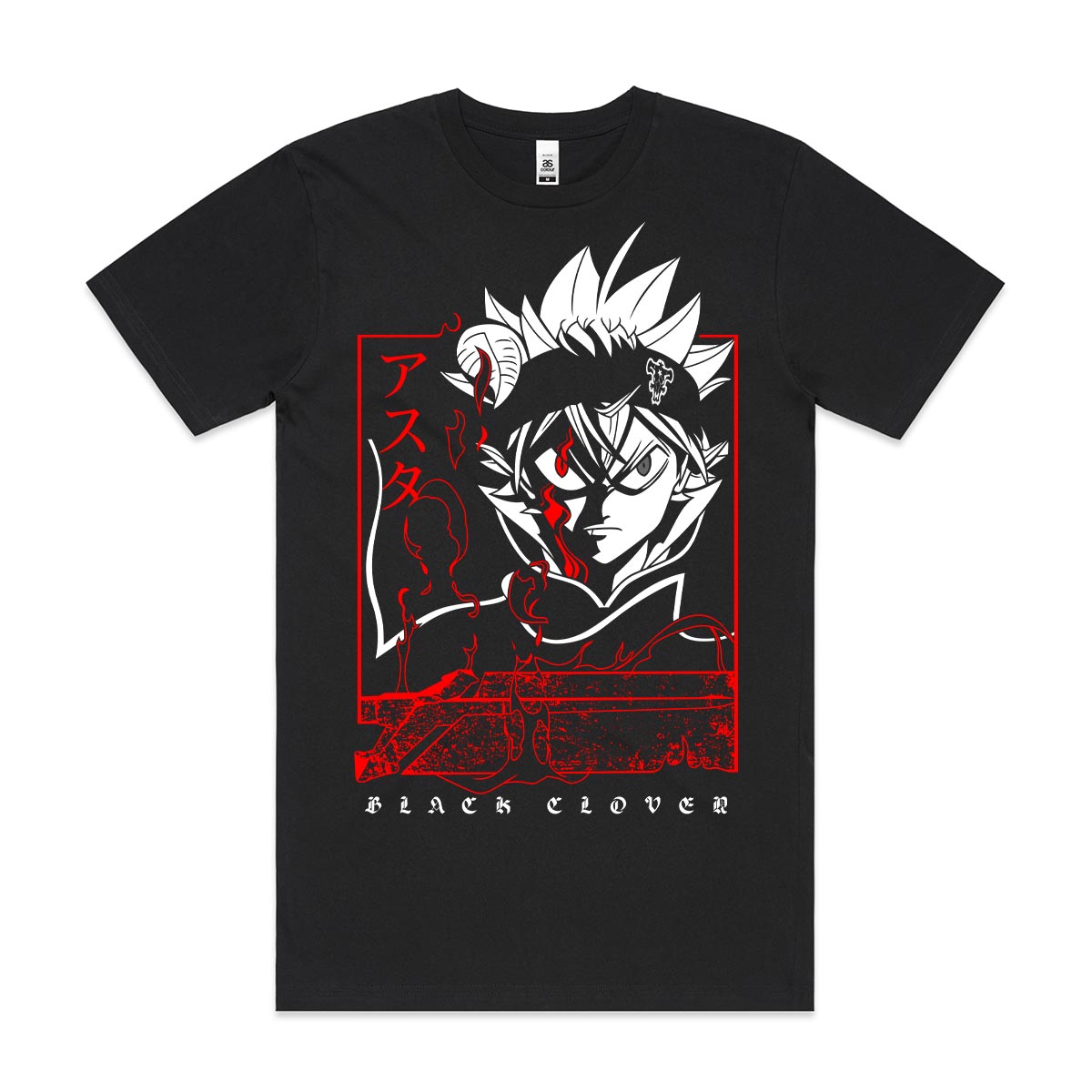Black Crover Asta V4 T-Shirt Japanese Anime Tee