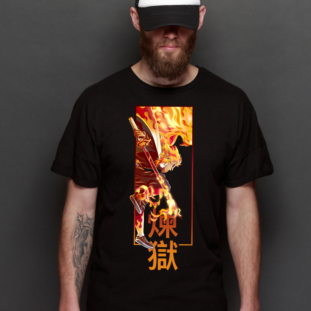 Demon Slayer Kyojuro Rengoku Ver5 T-Shirt Japanese Anime Tee
