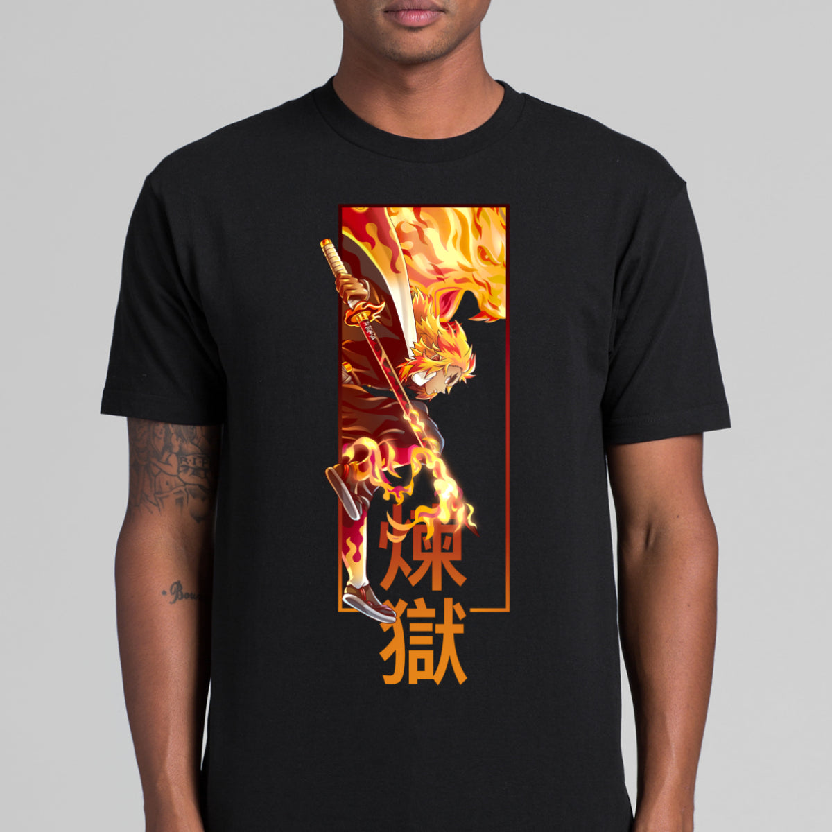 Demon Slayer Kyojuro Rengoku Ver5 T-Shirt Japanese Anime Tee