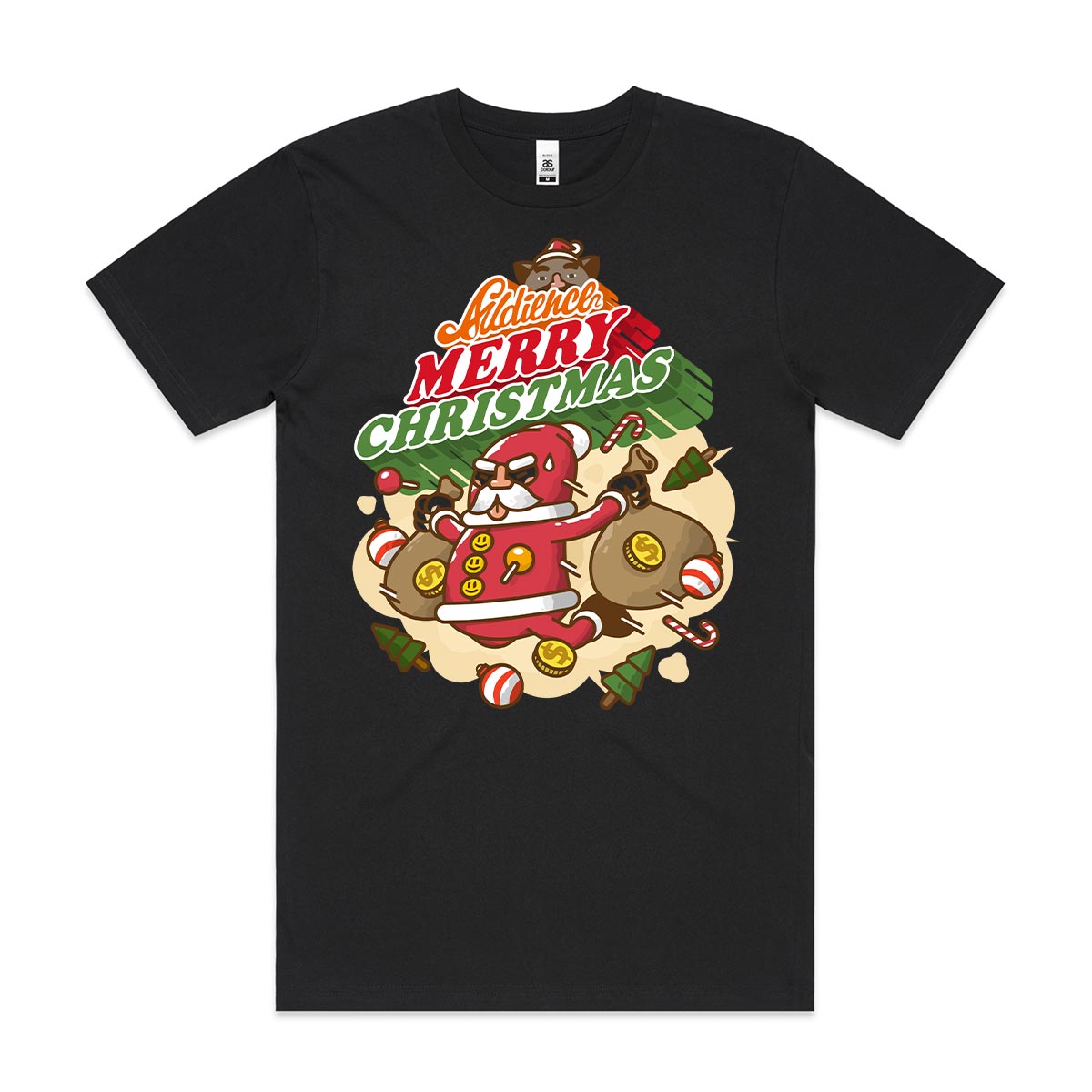 Merry Christmas Ver1 T-shirt Funny Spoof Tee