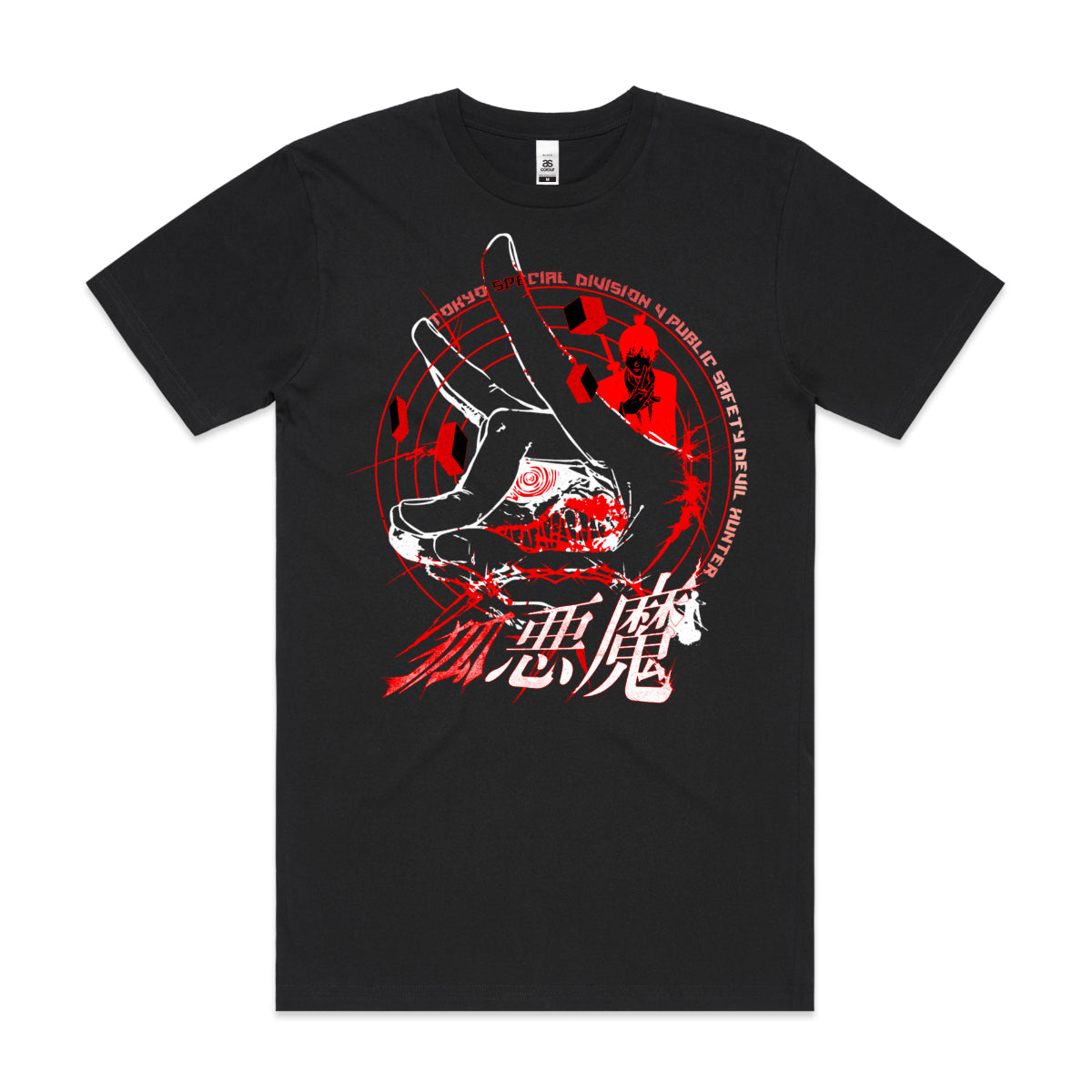 Chainsaw Man V5 T-Shirt Cotton Block Tee Japanese anime Tee