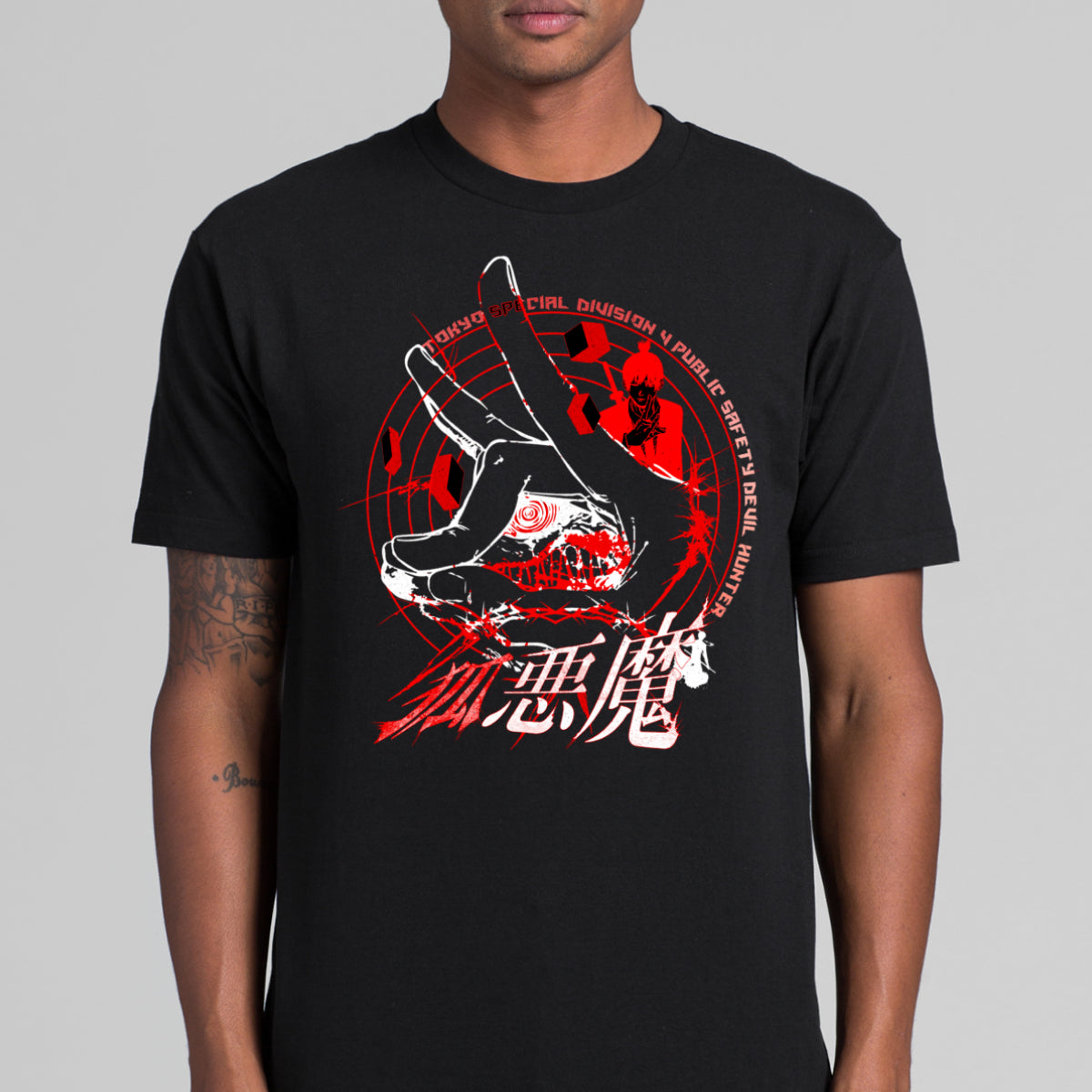 Chainsaw Man V5 T-Shirt Cotton Block Tee Japanese anime Tee
