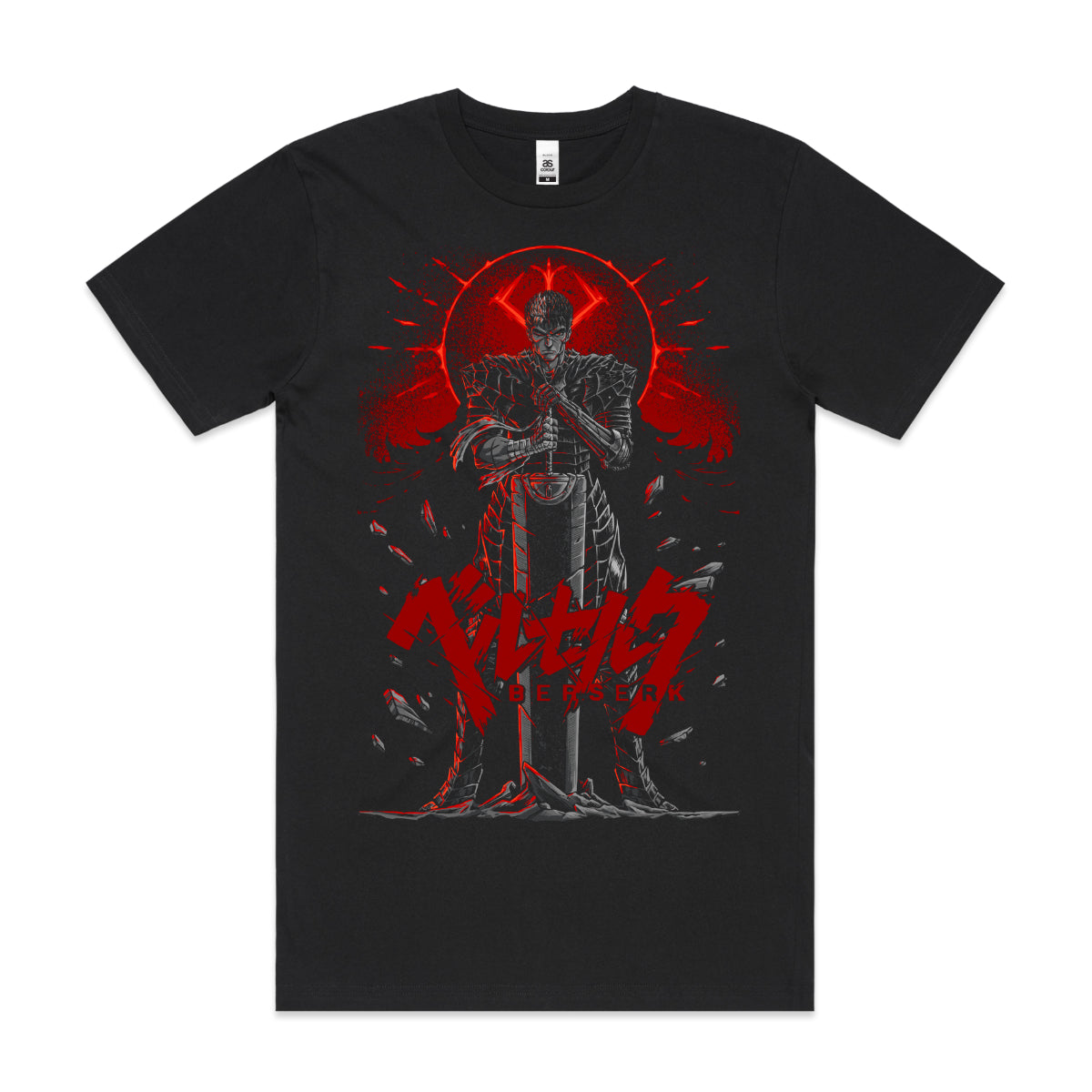 Berserk V4 T-Shirt Cotton Block Tee Japanese Anime