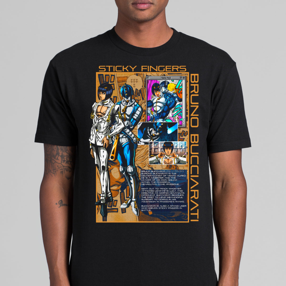 Jojo's Bizarre Adventure V7 T-shirt Japanese anime Tee