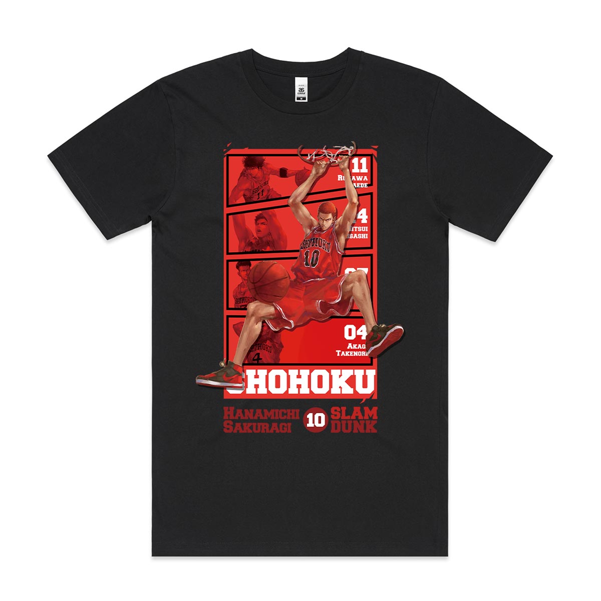 Slam Dunk Hanamichi Sakuragi V2 T-Shirt Japanese Anime Tee