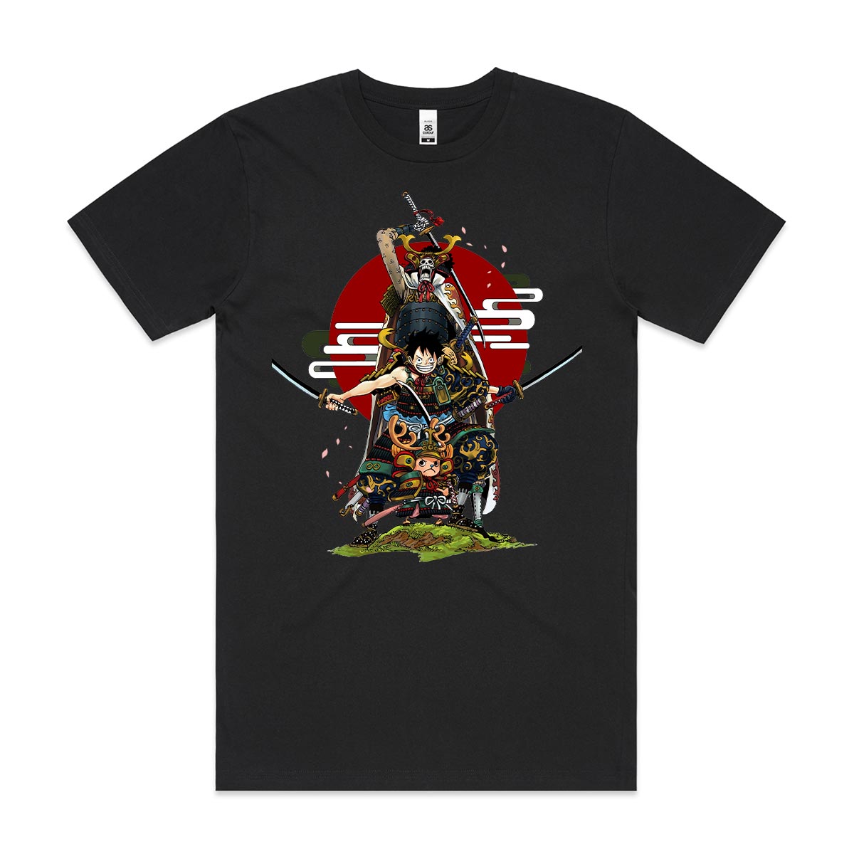 One Piece Luffy Chopper Brook T-Shirt Japanese Anime Tee