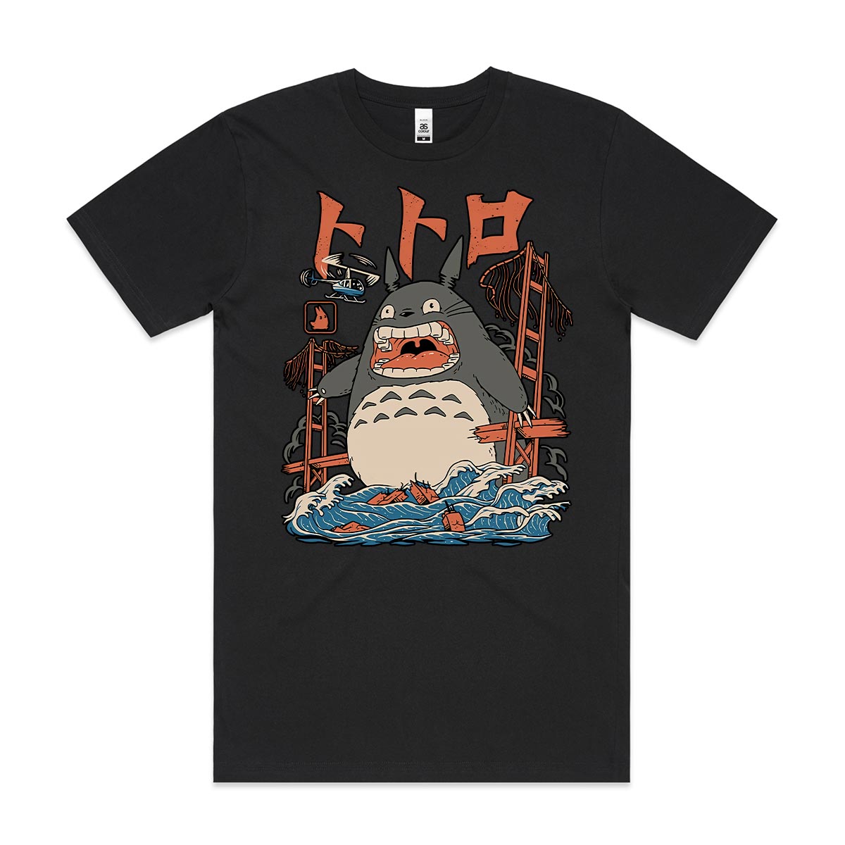 Giant Totoro Monster T-Shirt Funny Carton Tee