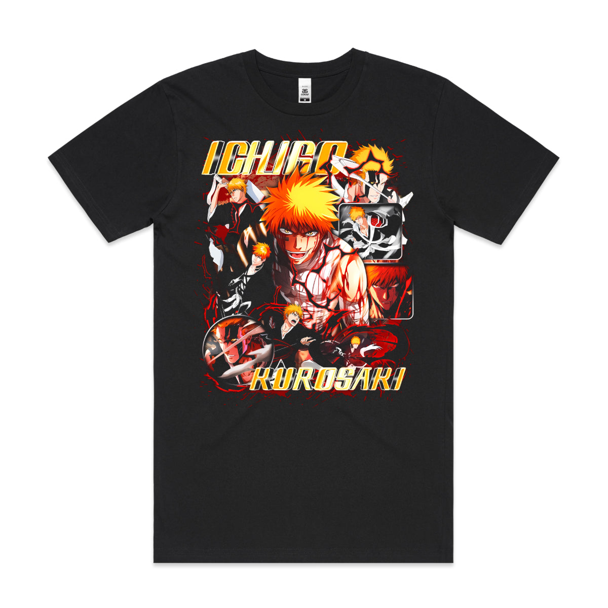 Bleach Ichigo Kurosaki V4 T-shirt Japanese Anime Tee