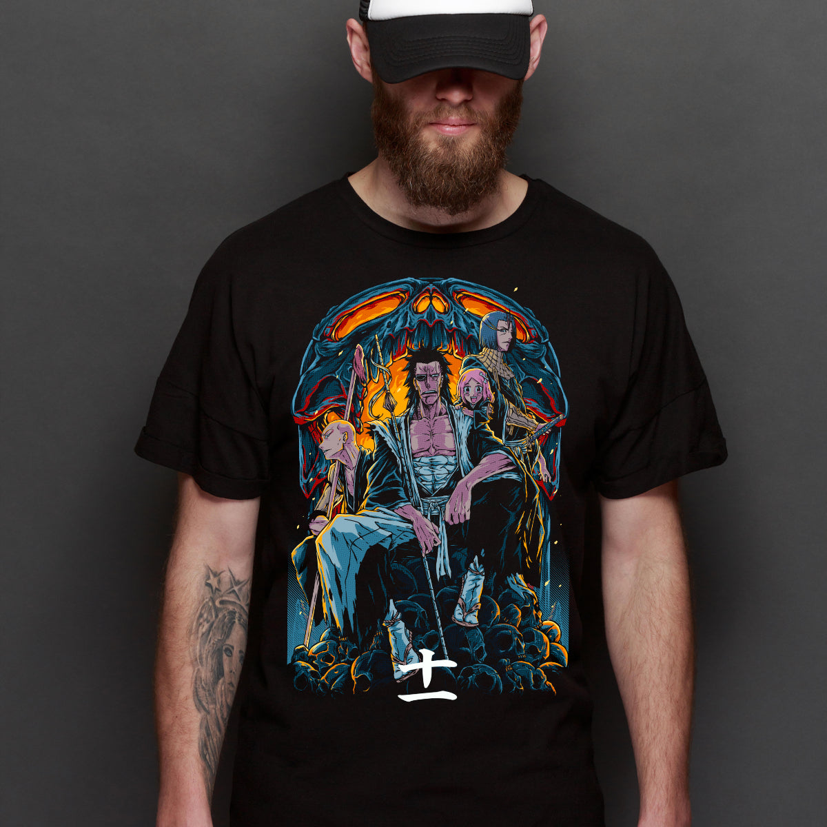 Bleach Gotei 13 Kenpachi V2 T-shirt Japanese anime
