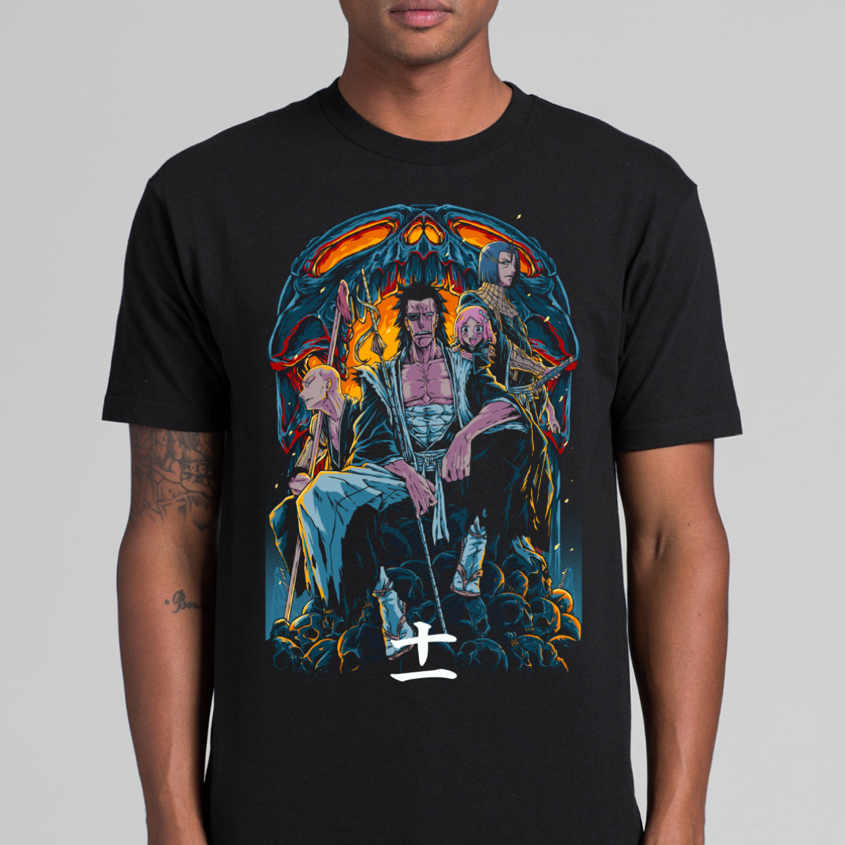 Bleach Gotei 13 Kenpachi V2 T-shirt Japanese anime