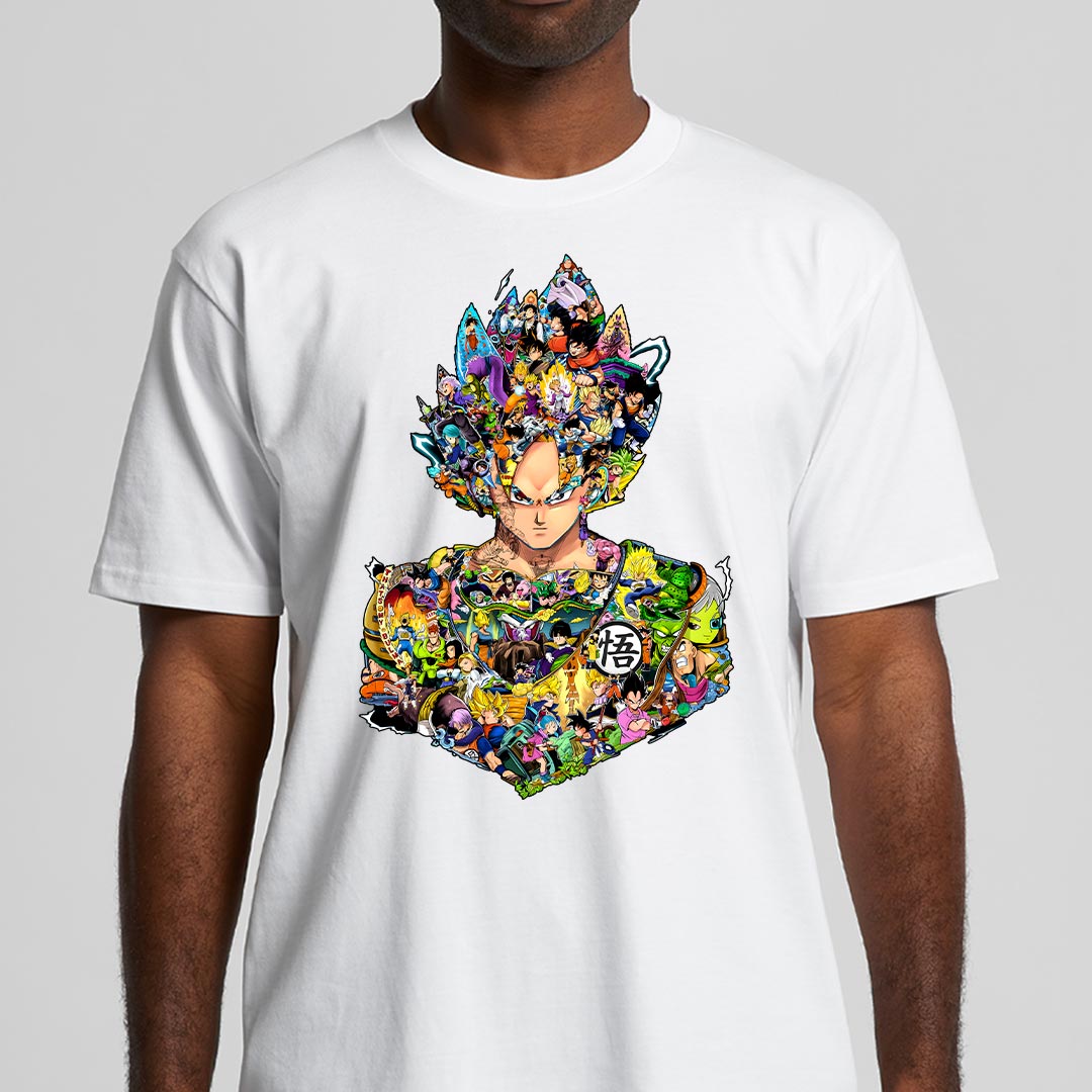 Dragon Ball Goku White T-Shirt Japanese Anime Tee