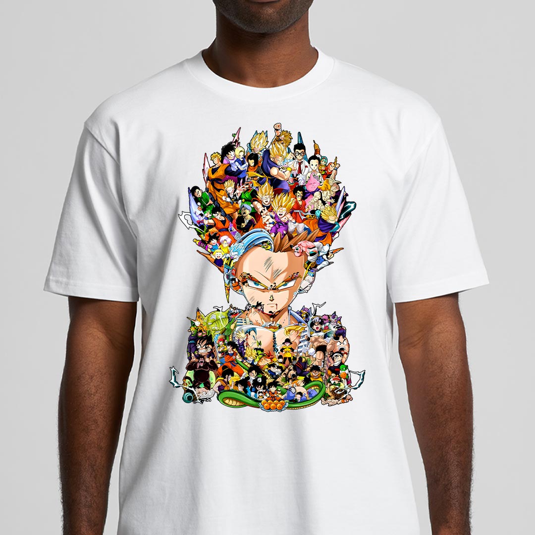 Dragon Ball Gohan White T-Shirt Japanese Anime Tee