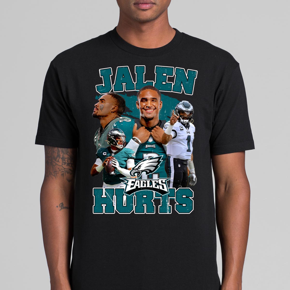 Jalen Hurts NFL T-Shirt Sport Athlete Family Tee
